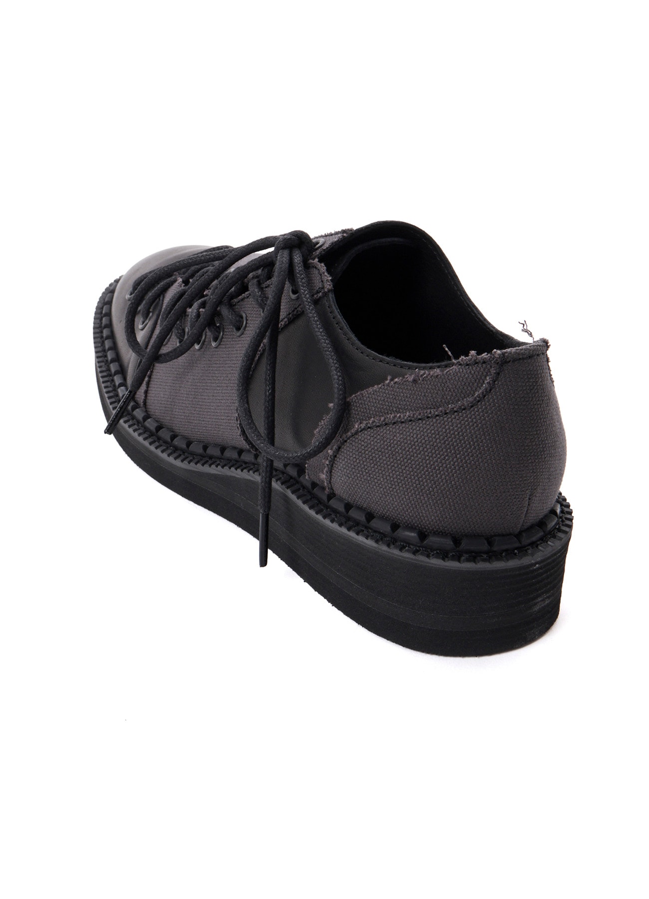 C CANVAS HORSE SIDE LACE-UP SHOES