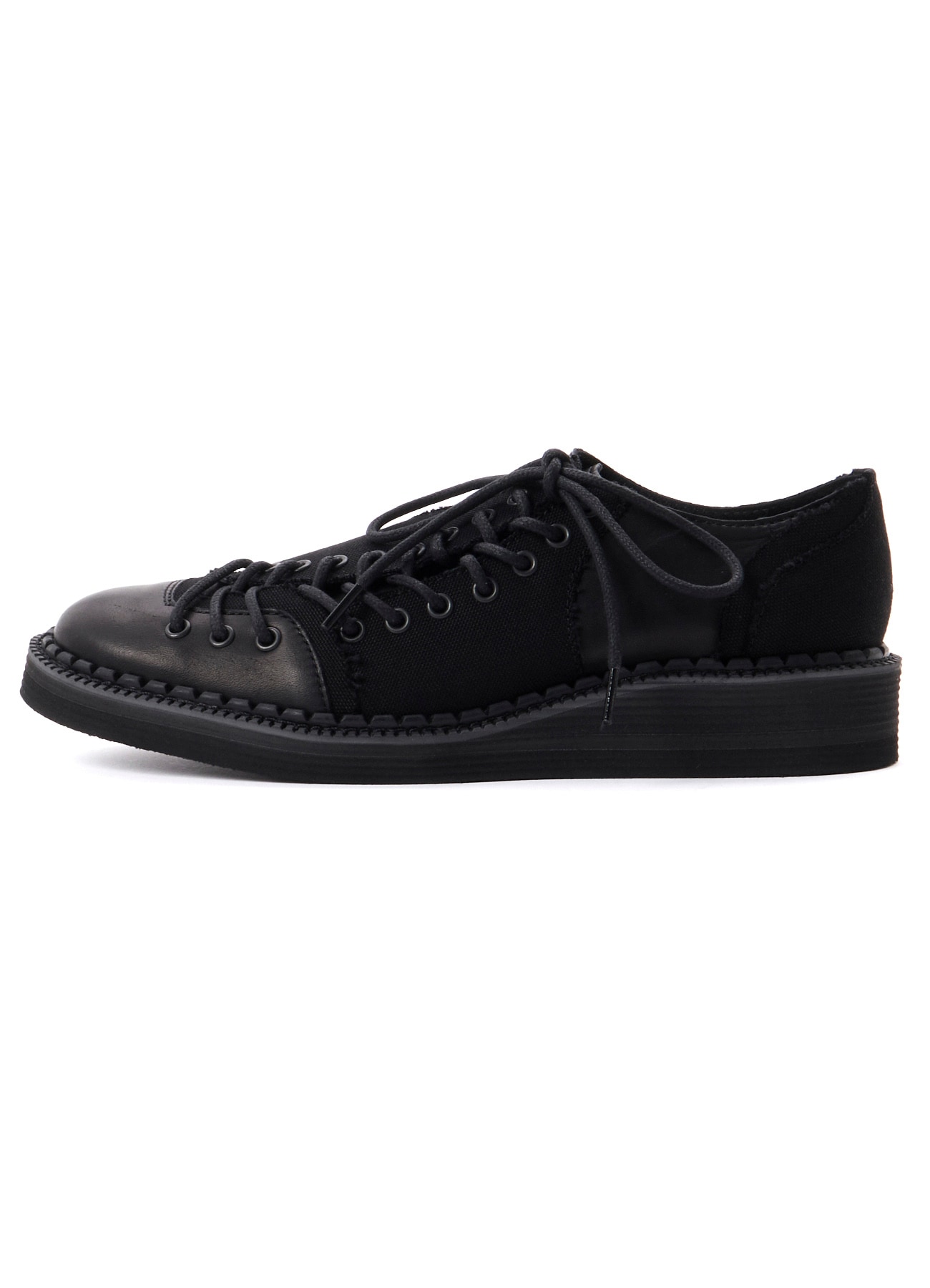 C CANVAS HORSE SIDE LACE-UP SHOES
