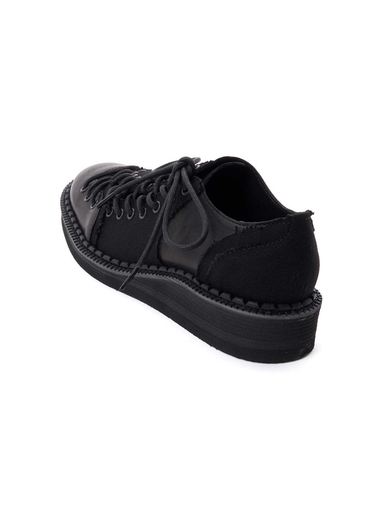 C CANVAS HORSE SIDE LACE-UP SHOES