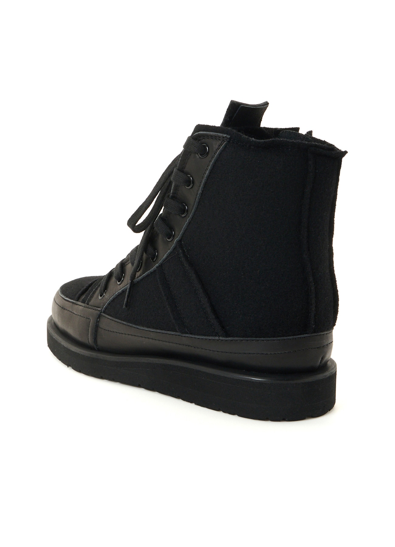 LEATHER MOSSER SMOOTH MILITARY HIGH-TOP SNEAKERS
