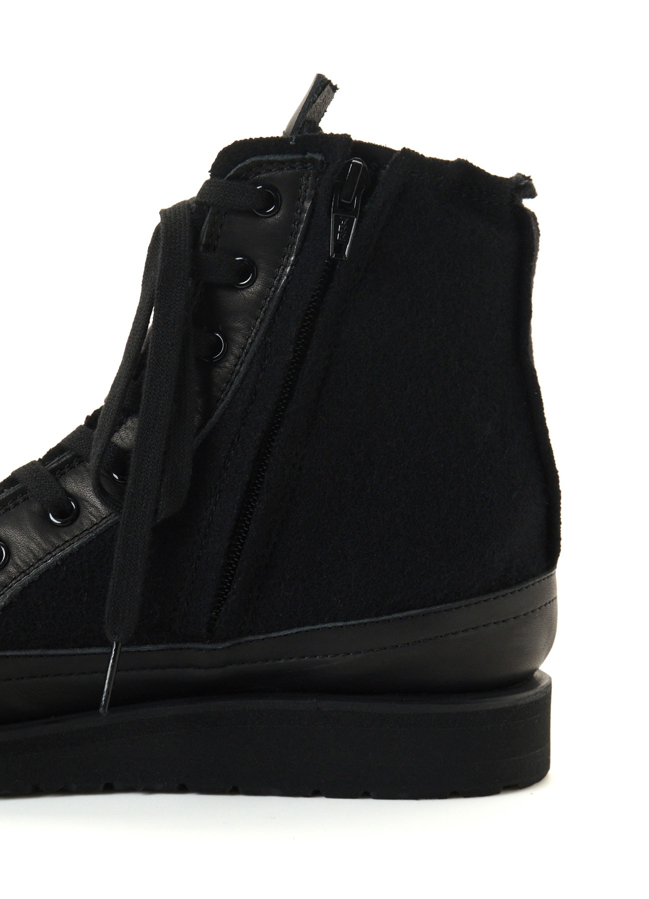 LEATHER MOSSER SMOOTH MILITARY HIGH-TOP SNEAKERS