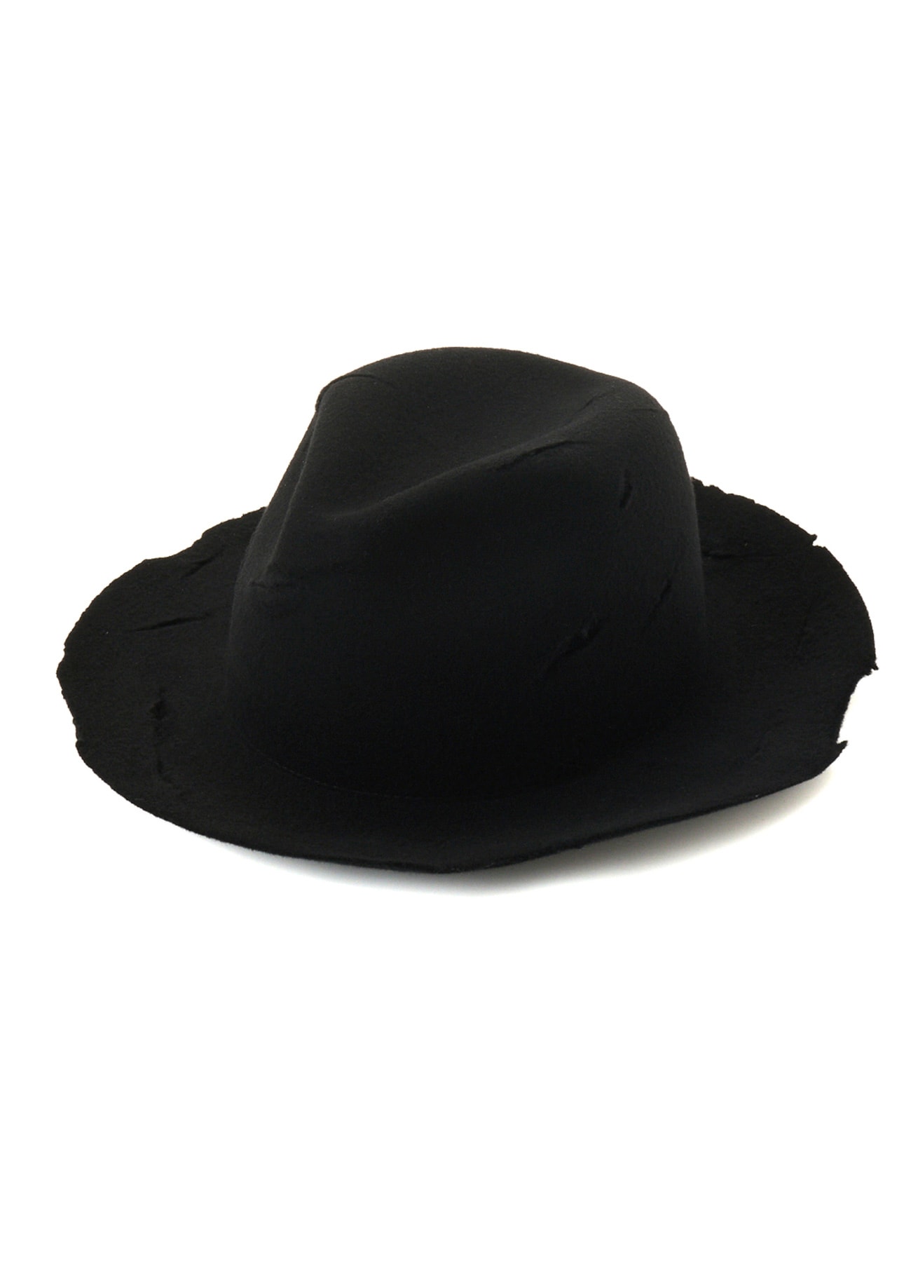WOOL BODY CUT OUT HAT(M Black): Yohji Yamamoto POUR HOMME｜THE