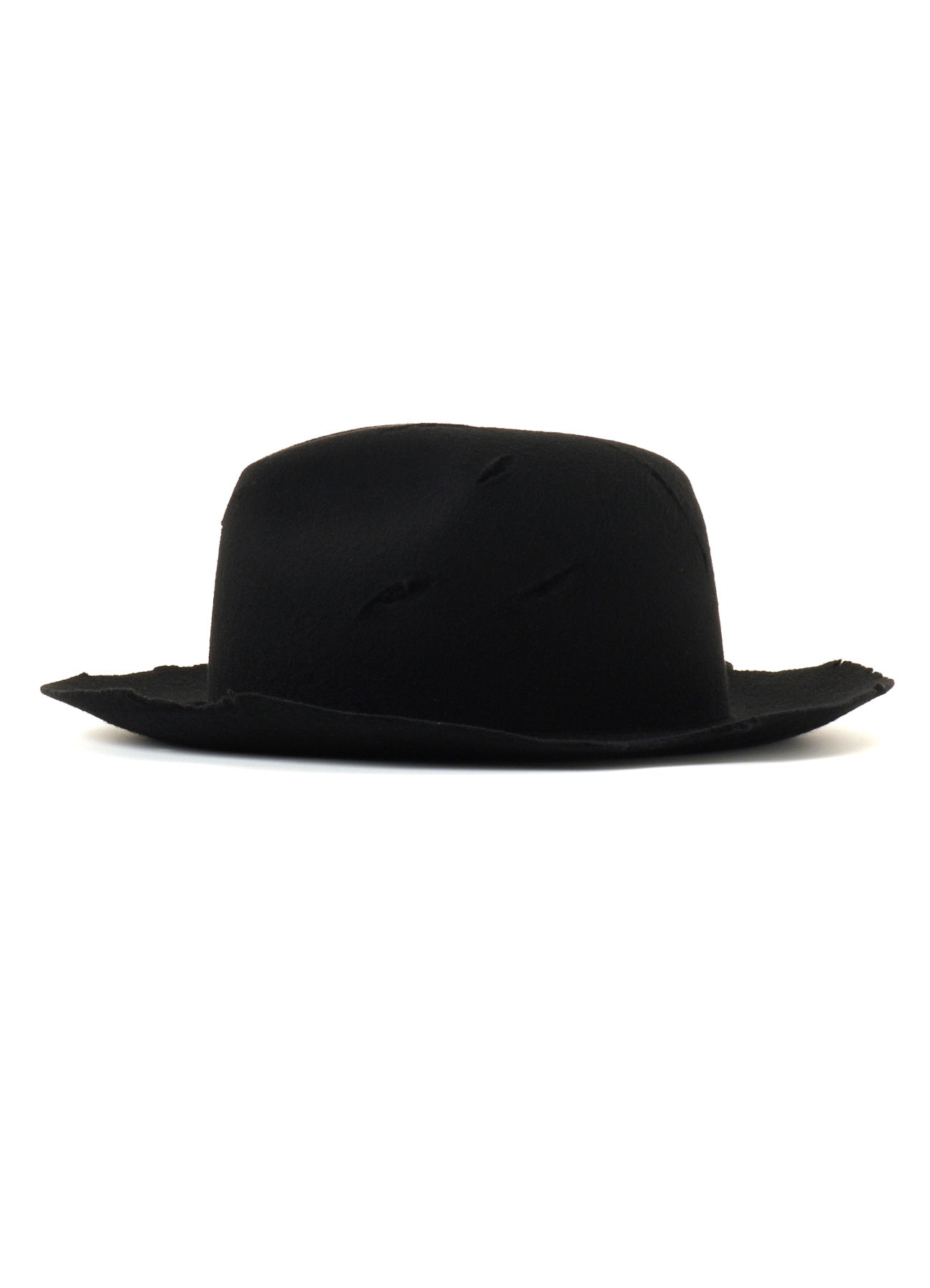 WOOL BODY CUT OUT HAT(M Black): Yohji Yamamoto POUR HOMME｜THE