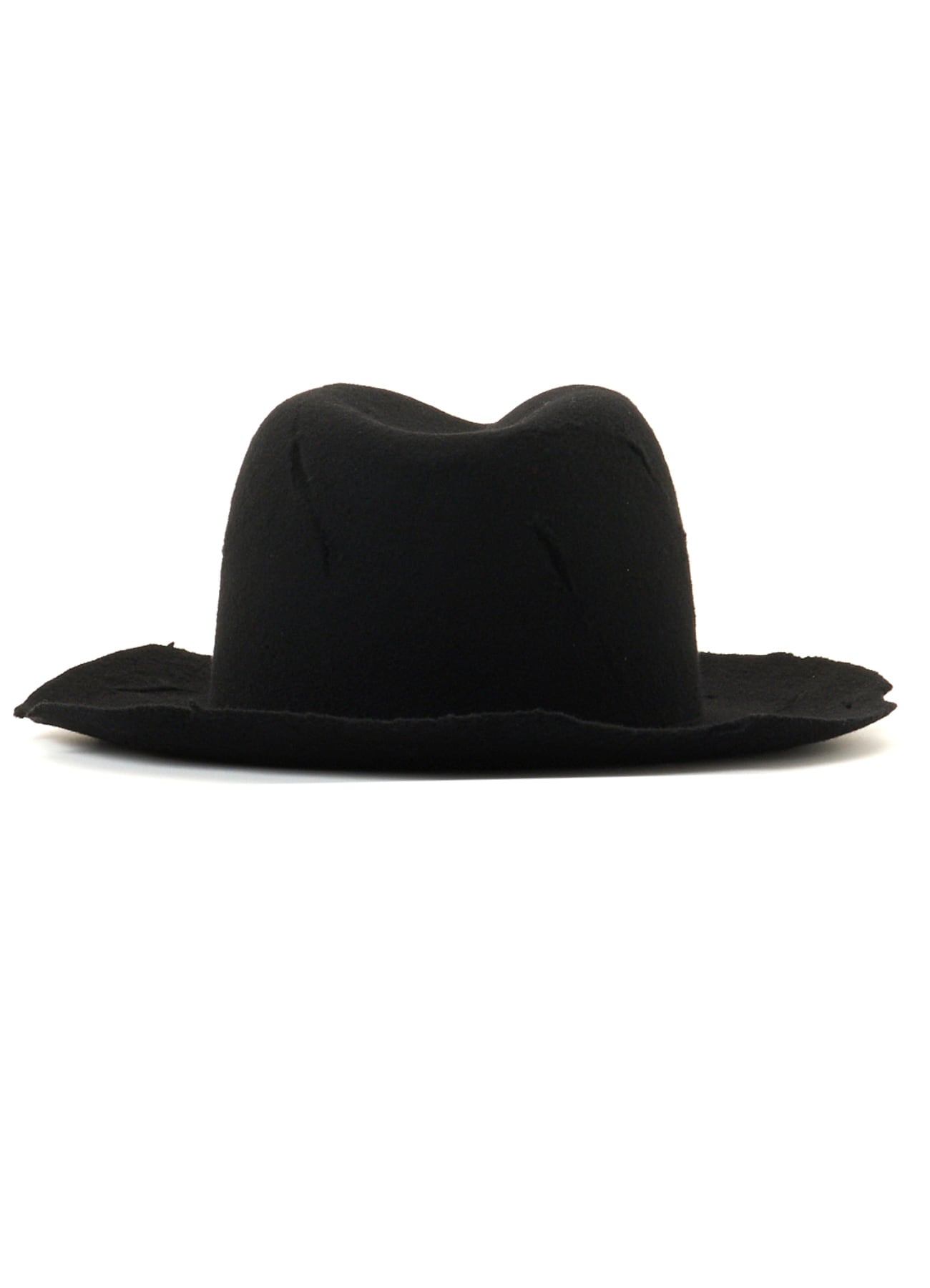 WOOL BODY CUT OUT HAT(M Black): Yohji Yamamoto POUR HOMME｜THE