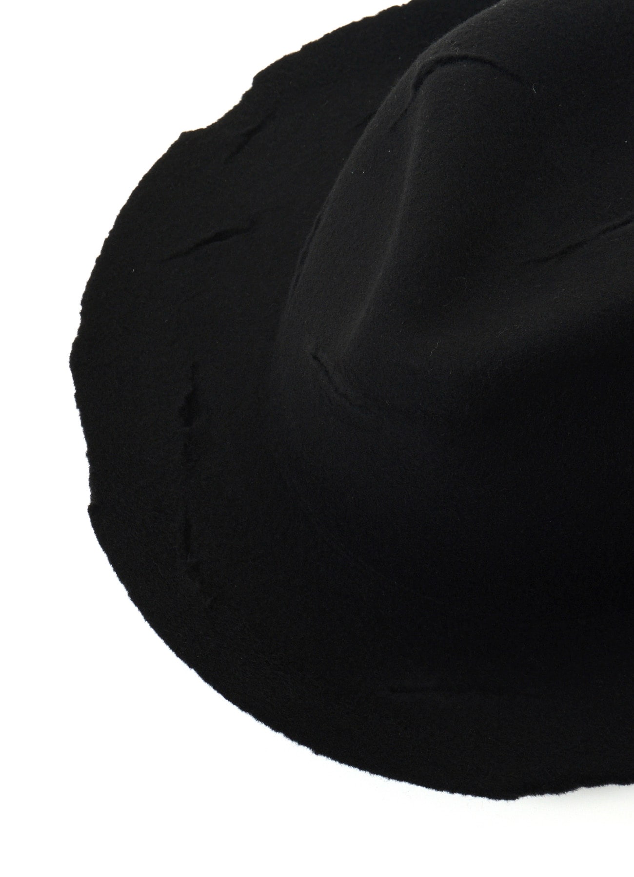 WOOL BODY CUT OUT HAT(M Black): Yohji Yamamoto POUR HOMME｜THE