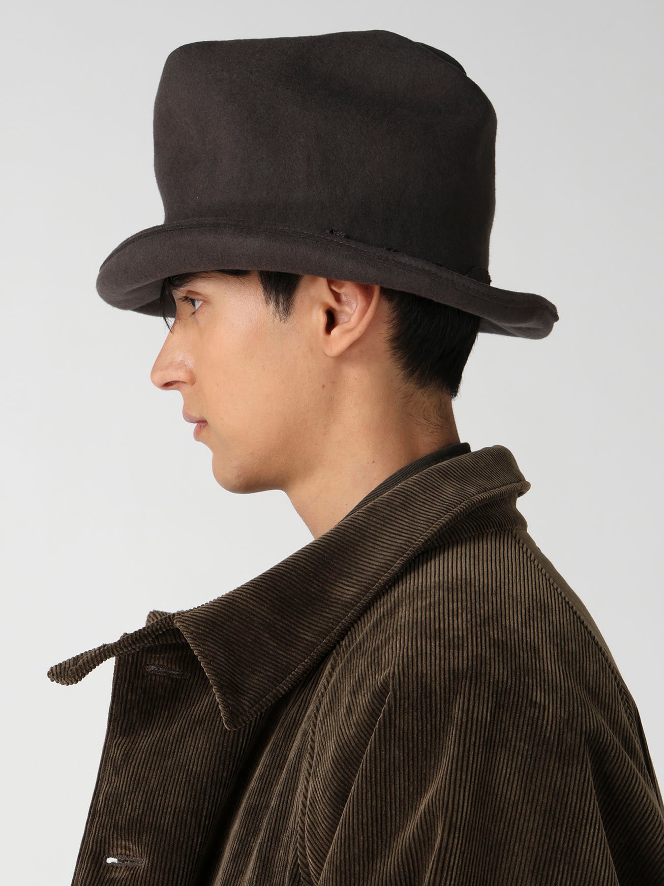 WOOL HAT BODY B ROLLED CROWN