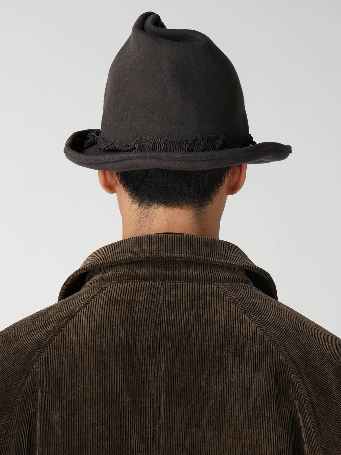 WOOL HAT BODY B ROLLED CROWN