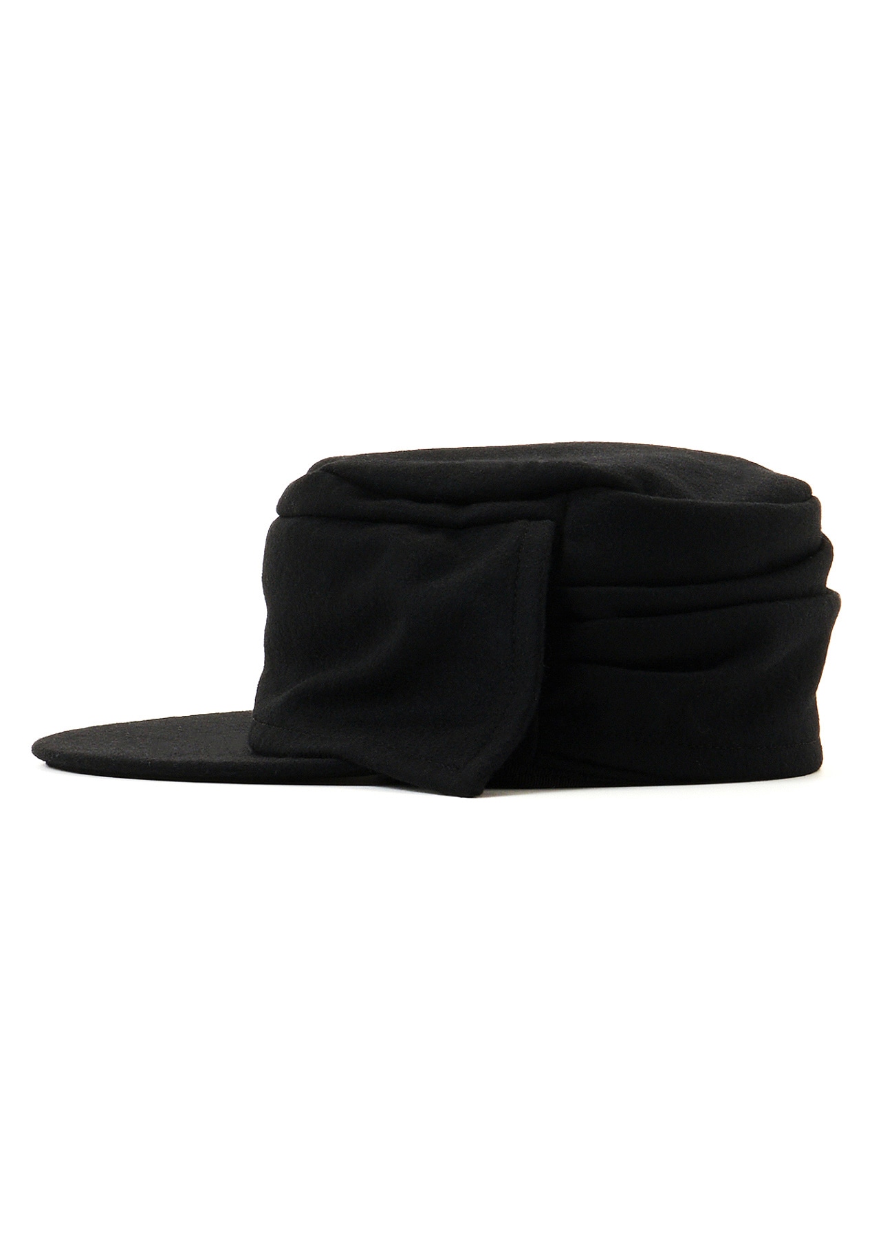 WOOL FLANNEL WORK CAP(M Black): Yohji Yamamoto POUR HOMME｜THE