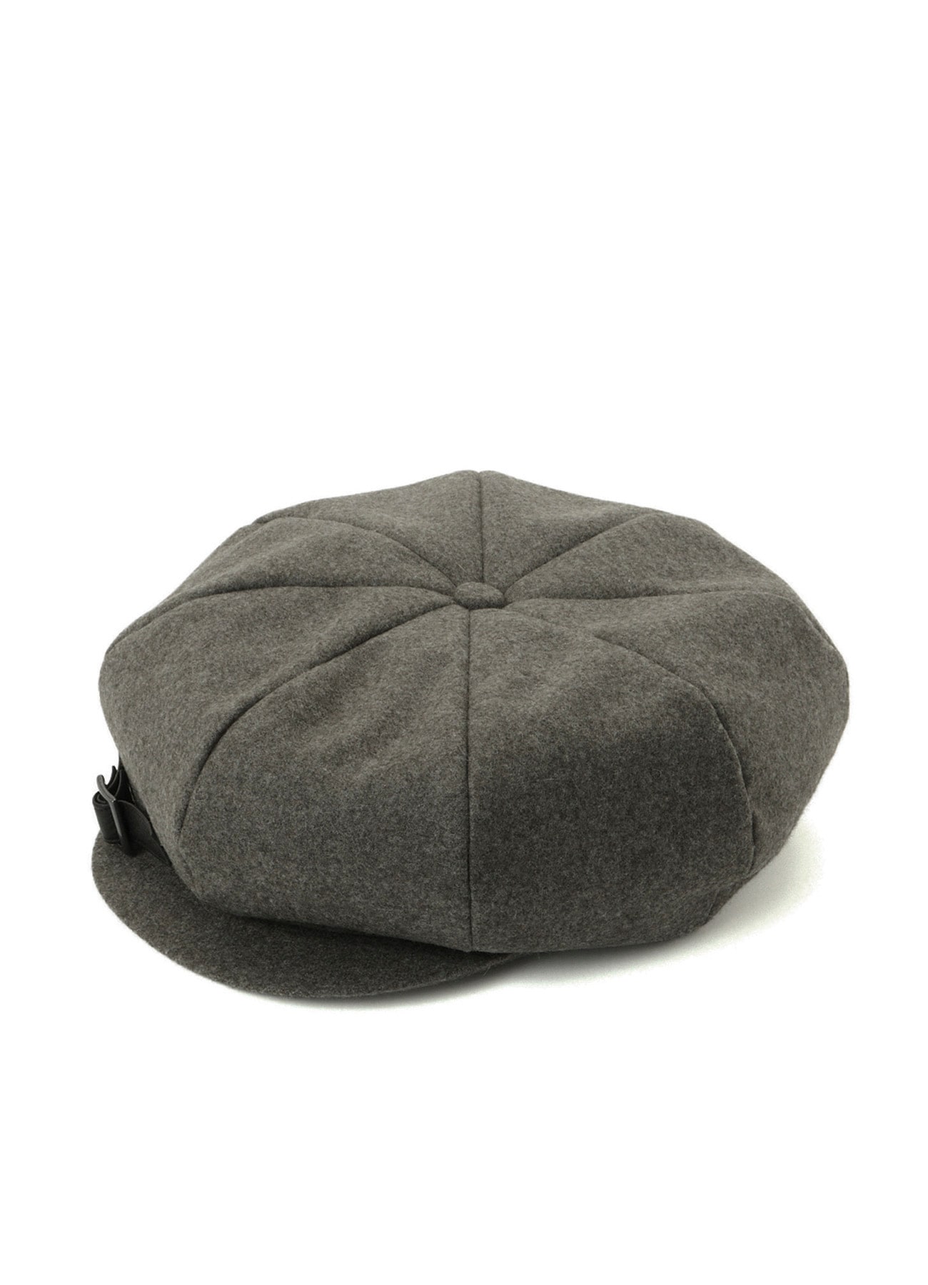 WOOL GABARDINE 8 PANEL CASQUETTE(M Black): Yohji Yamamoto POUR