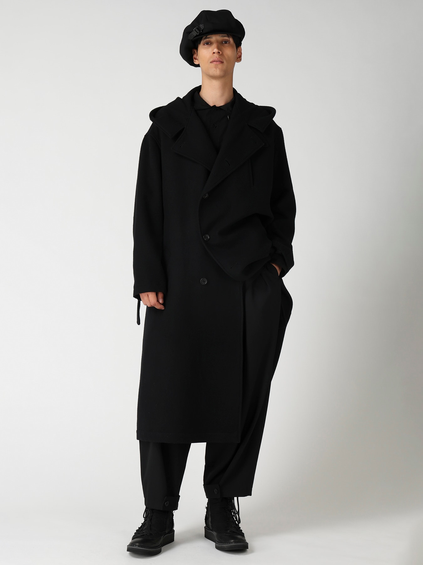 WOOL GABARDINE 8 PANEL CASQUETTE