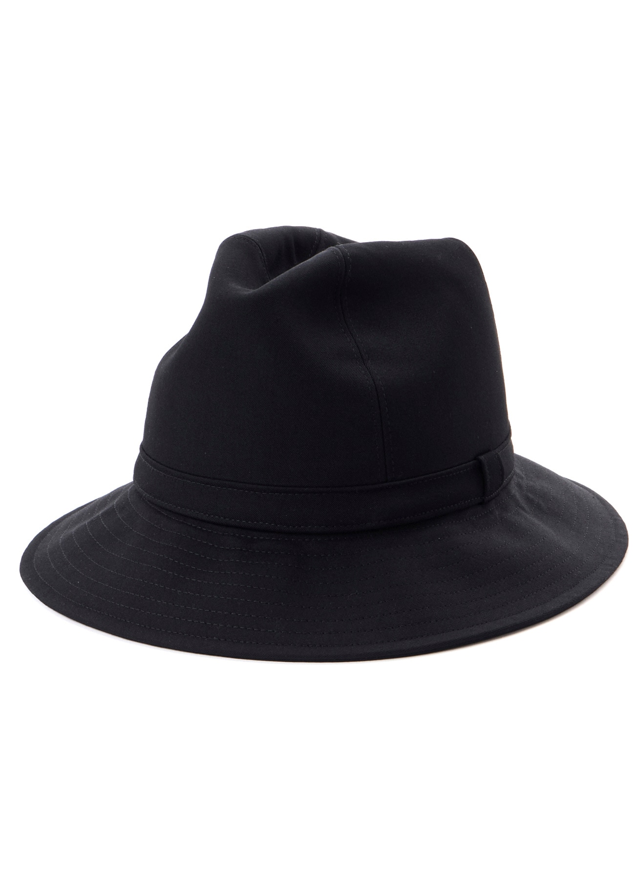 WOOL GABARDINE FEDORA HAT