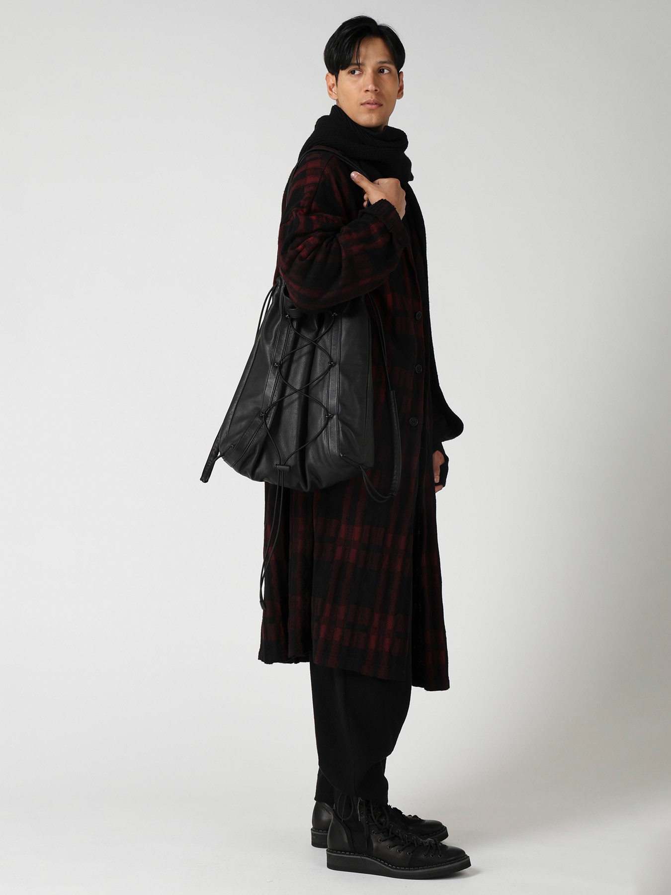 GARMENT LEATHER LETHER DRAWSTRING SACK