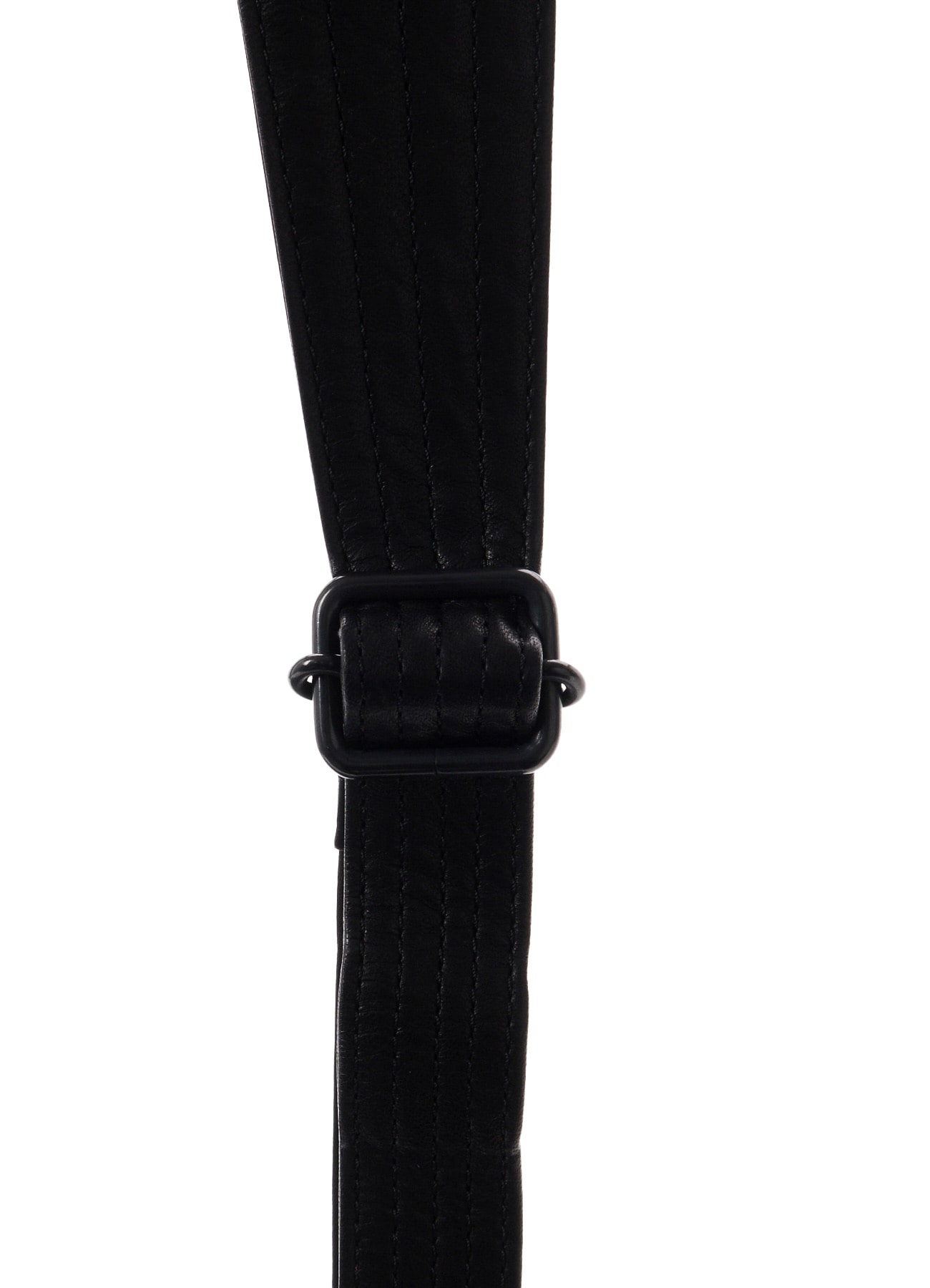 SHRINKED HORSE LEATHER MILITARY SHOULDER BAG