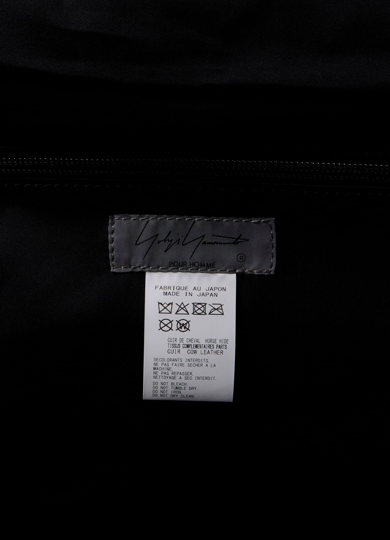 SHRINKED HORSE LEATHER MILITARY SHOULDER BAG