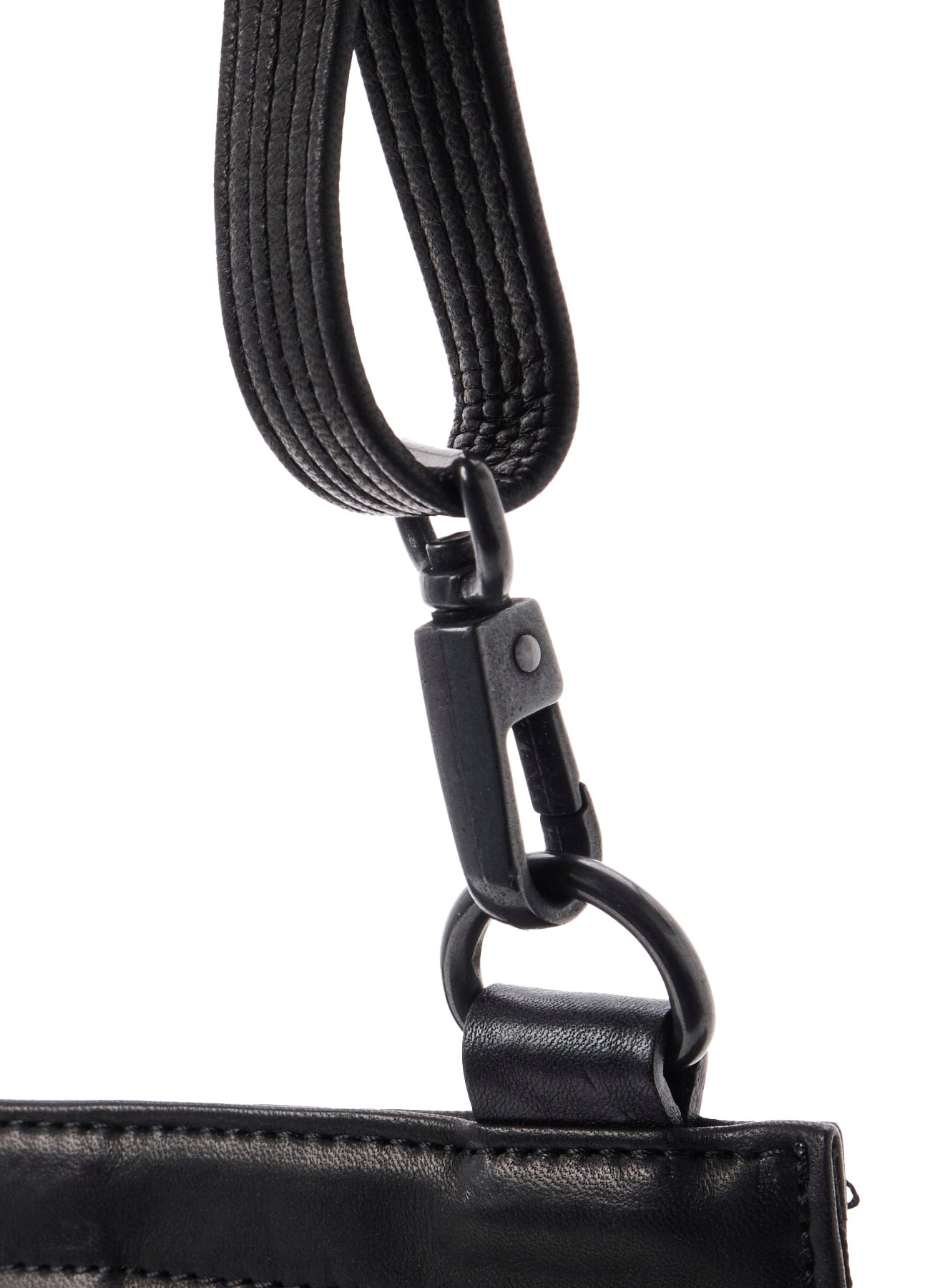SHRINKED HORSE LEATHER MILITARY SHOULDER POUCH