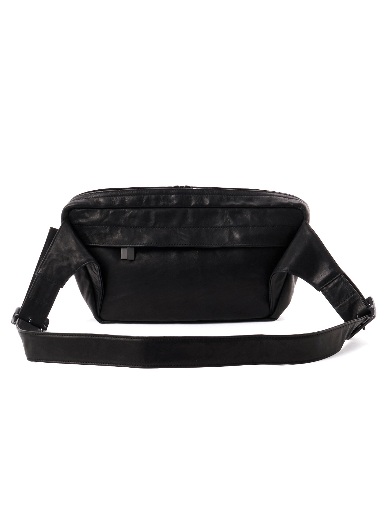 SHRINKED HORSE LEATHER MILITARY CROSS-BODY BAG