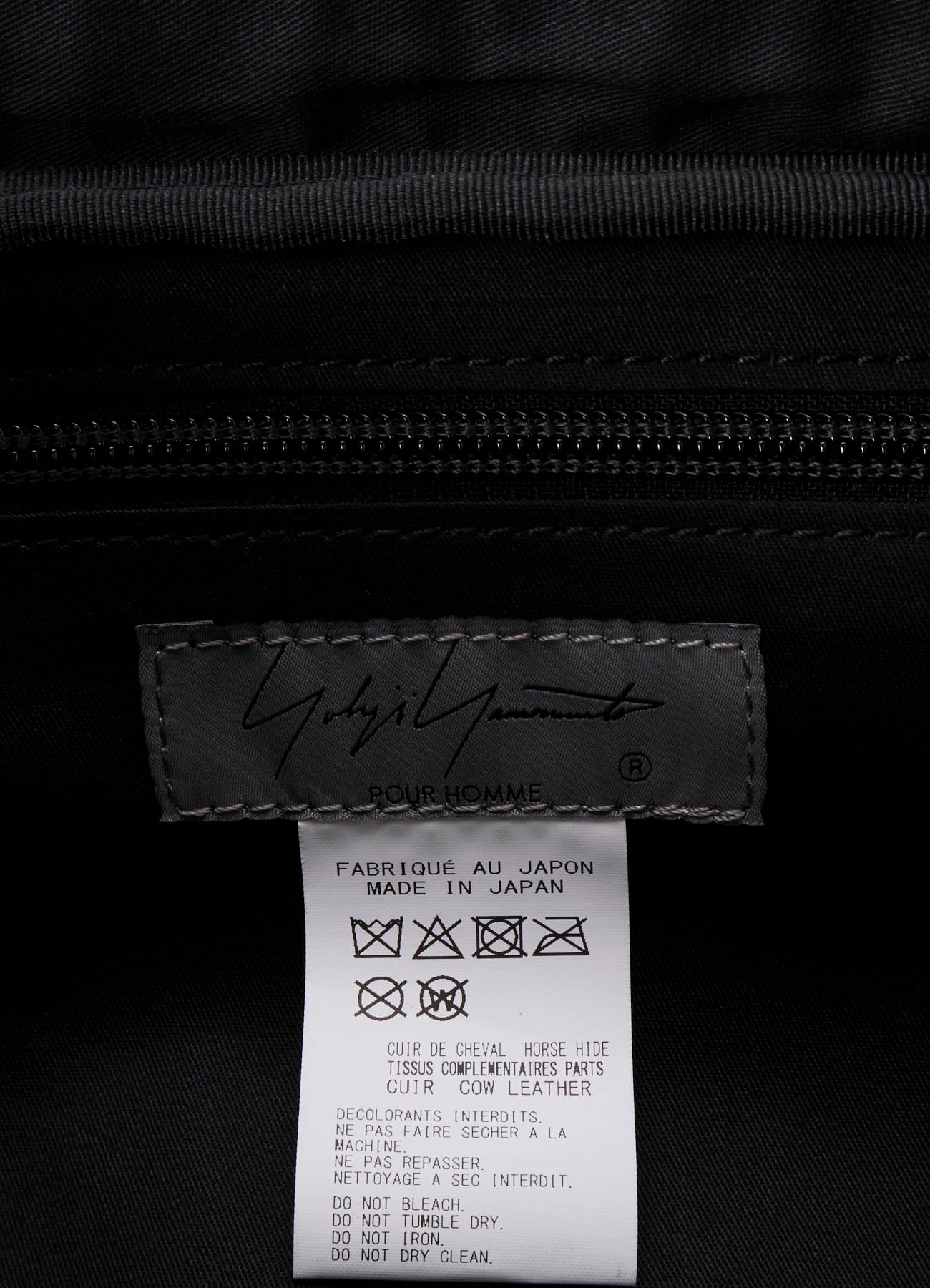 SHRINKED HORSE LEATHER MILITARY CROSS-BODY BAG
