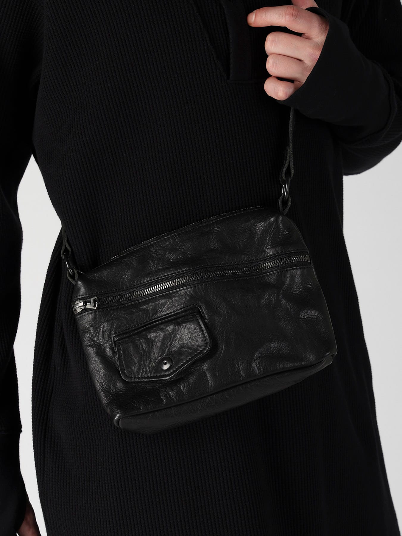 MIMOSA LEATHER  RIDER SACOCHE