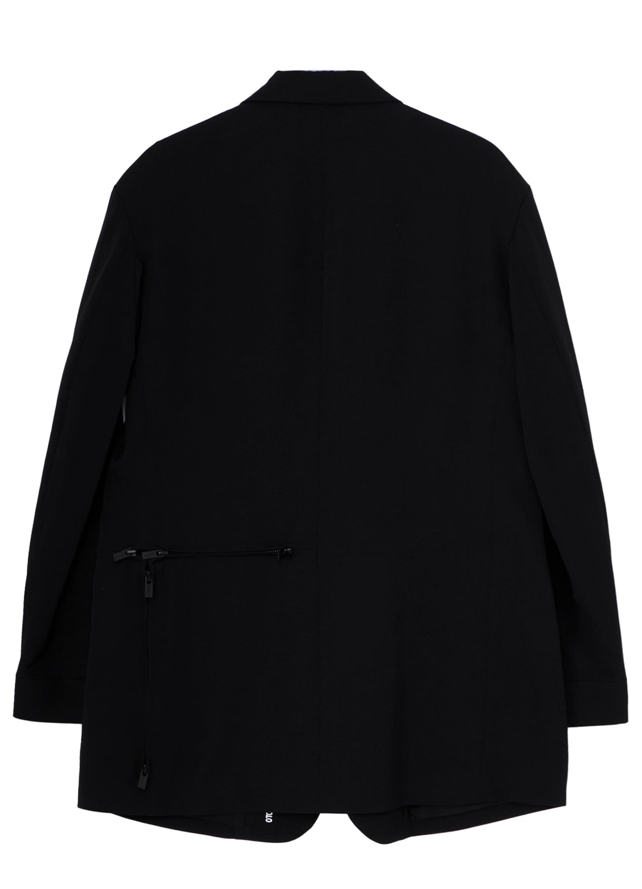 WOOL GABARDINE NOTCHED LAPEL JACKET