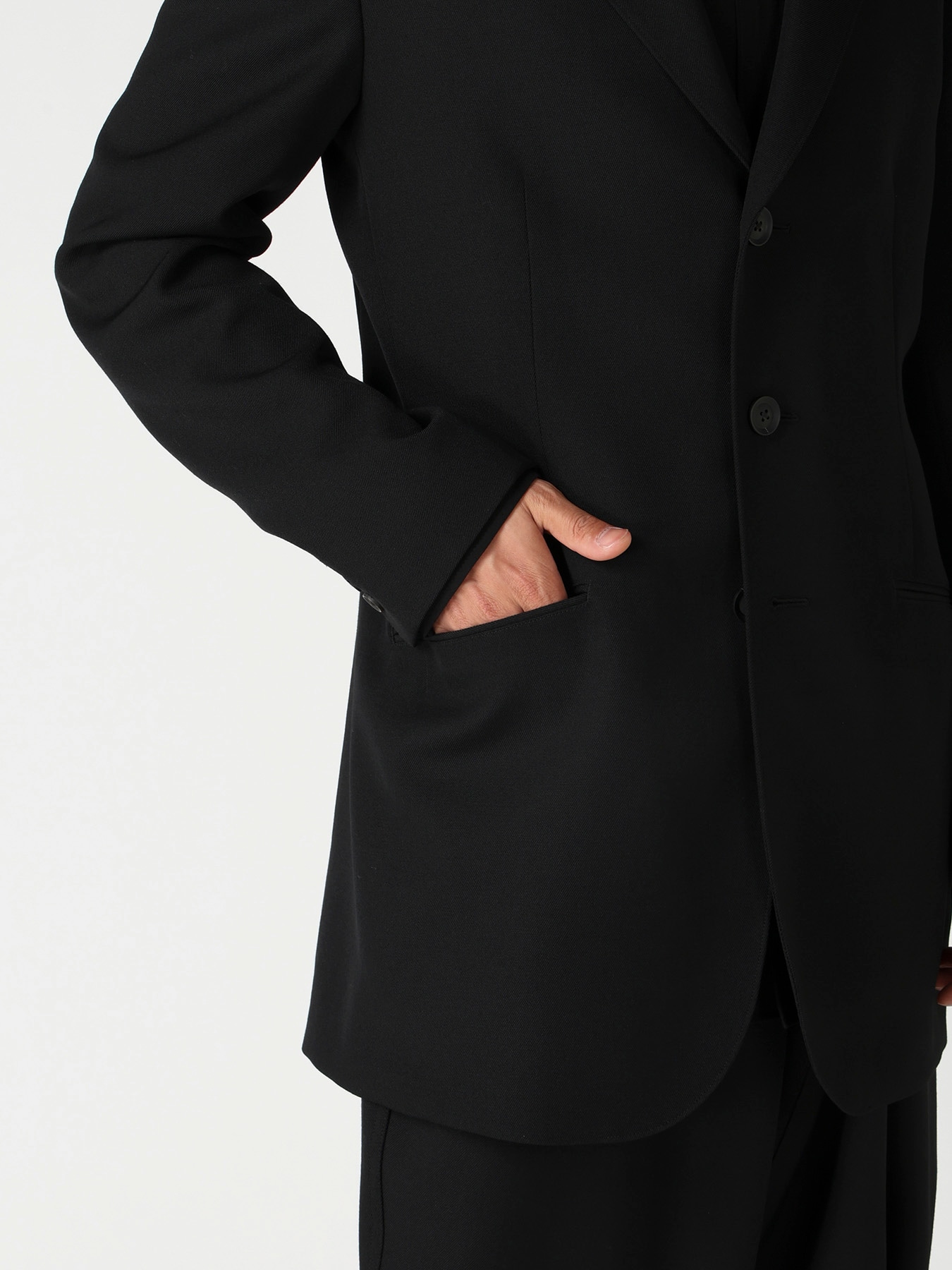 ARMY GABARDINE 3B SIDE SLIT JACKET