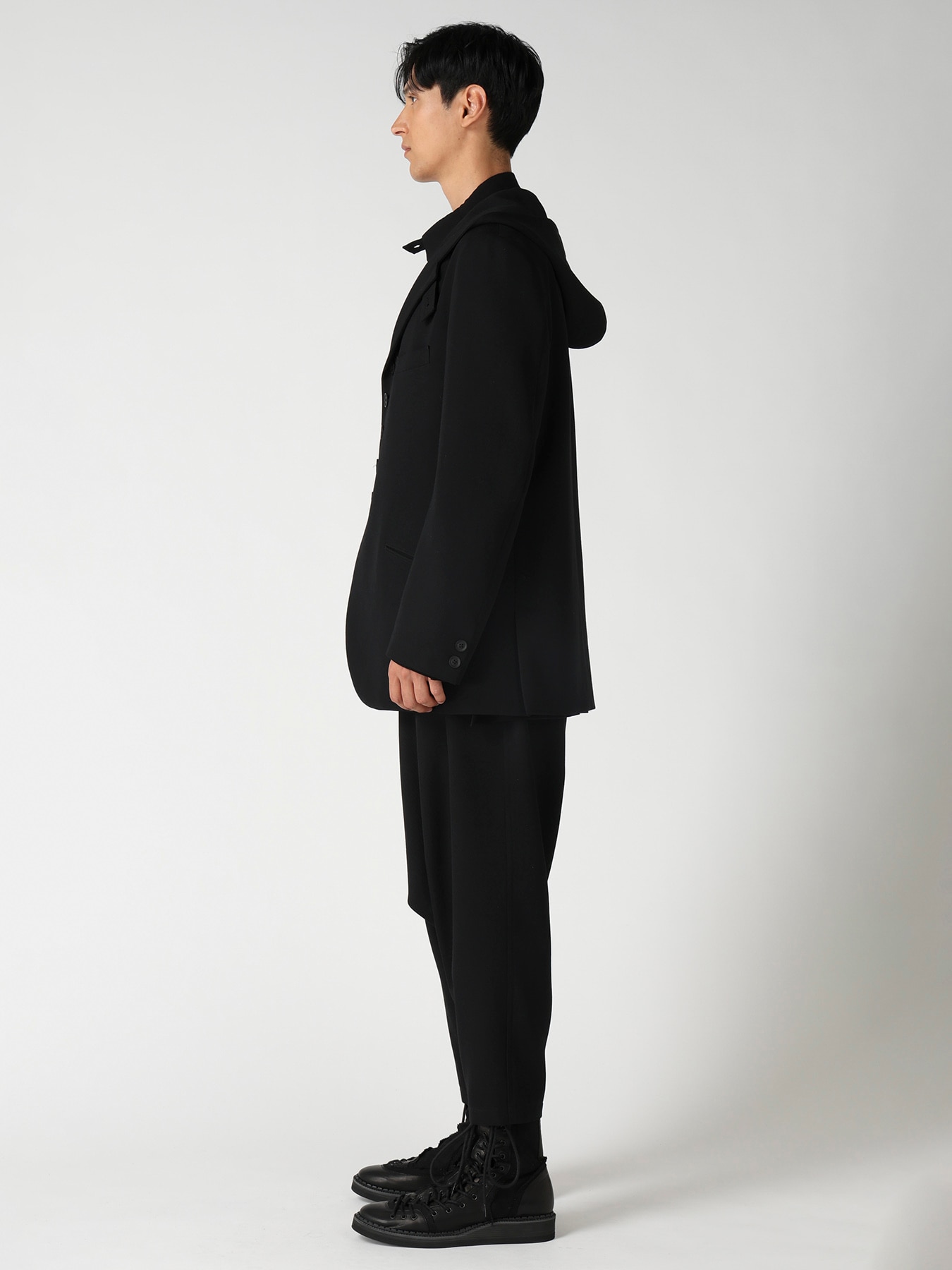 ARMY GABARDINE HOODIE JACKET