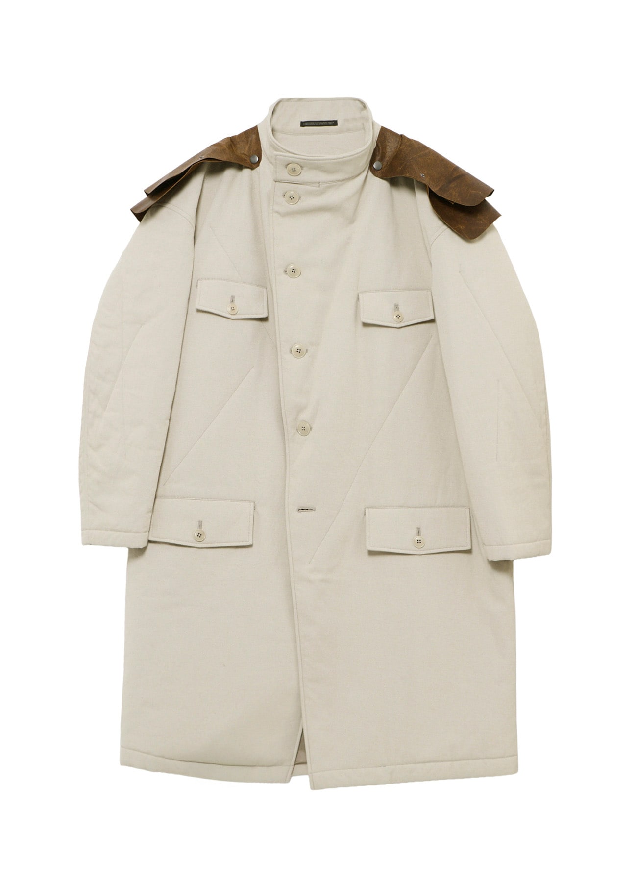 C M WHITE PIGMENT PADDED STAND COLLAR JACKET