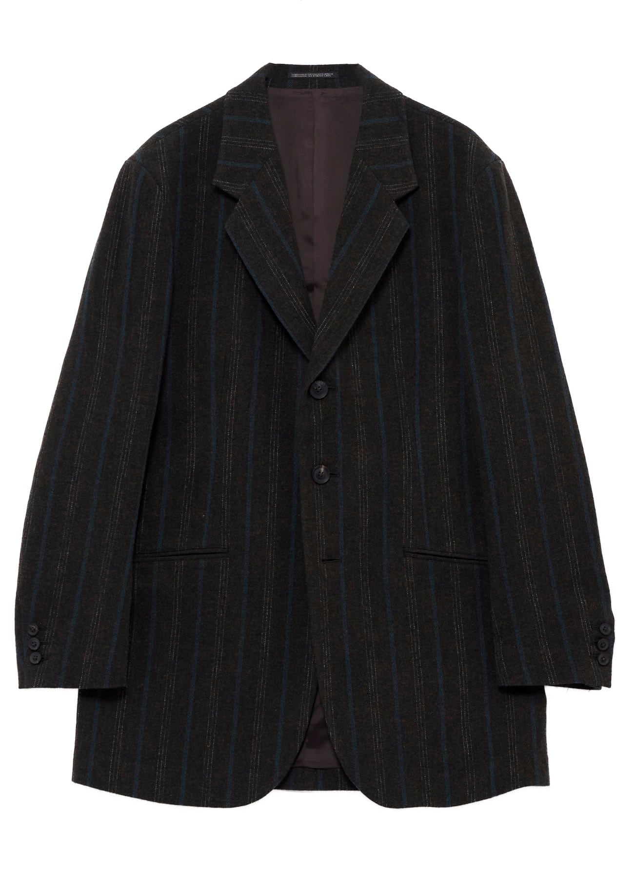 SPUN COLOR STRIPE BR 3B DOUBLE WELT JACKET