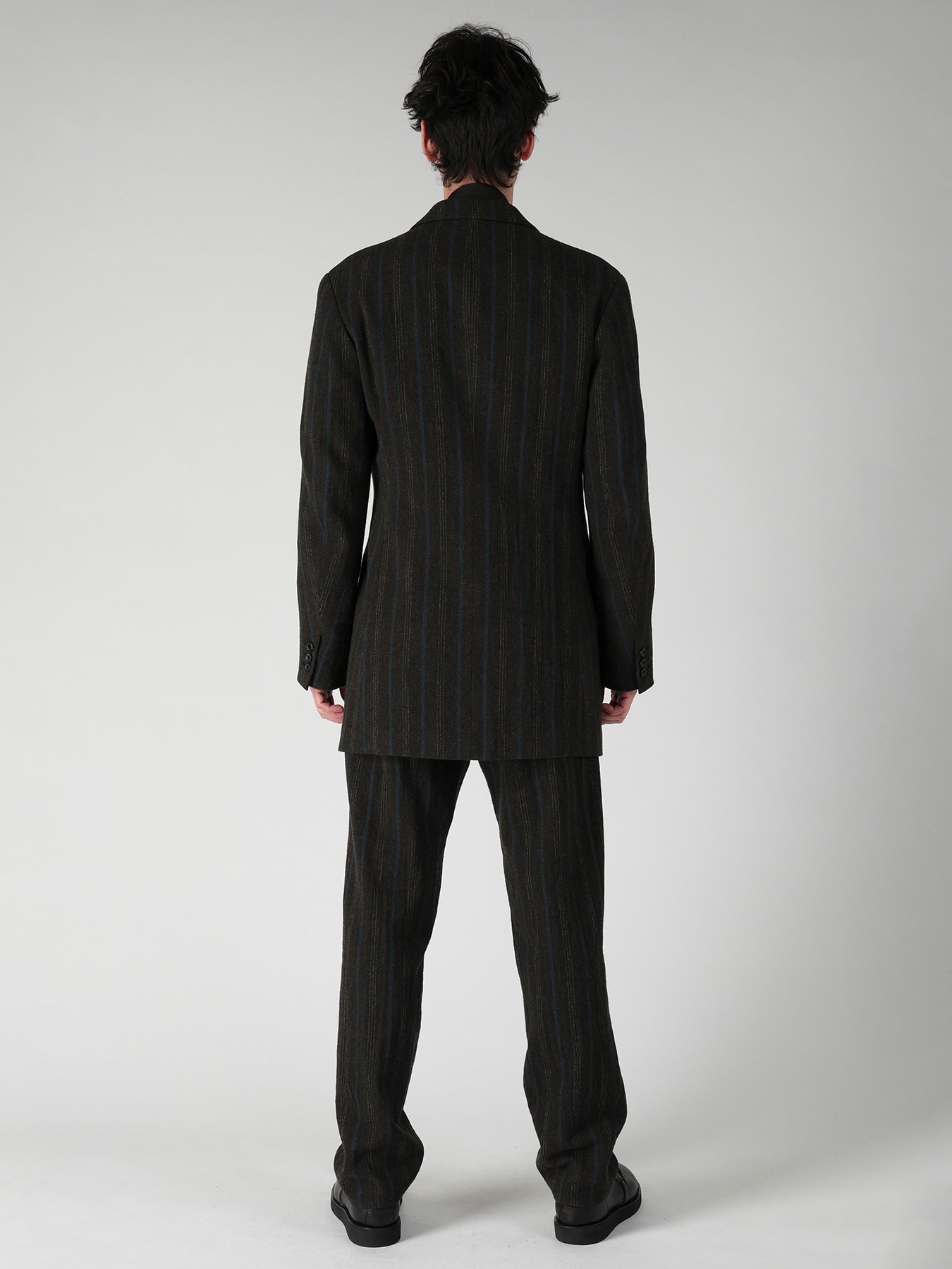 SPUN COLOR STRIPE BR 3B DOUBLE WELT JACKET