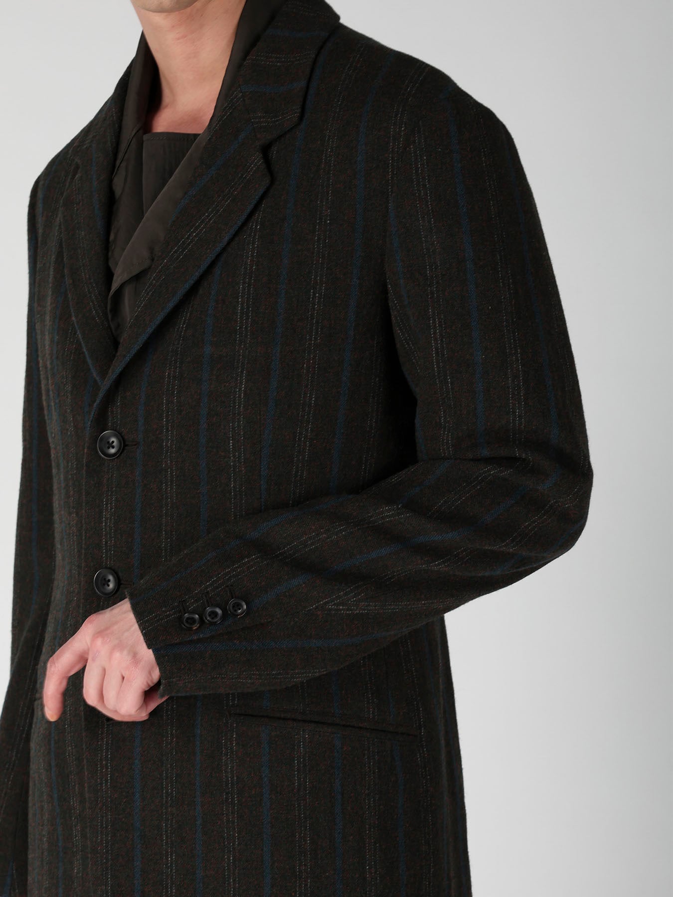 SPUN COLOR STRIPE BR 3B DOUBLE WELT JACKET