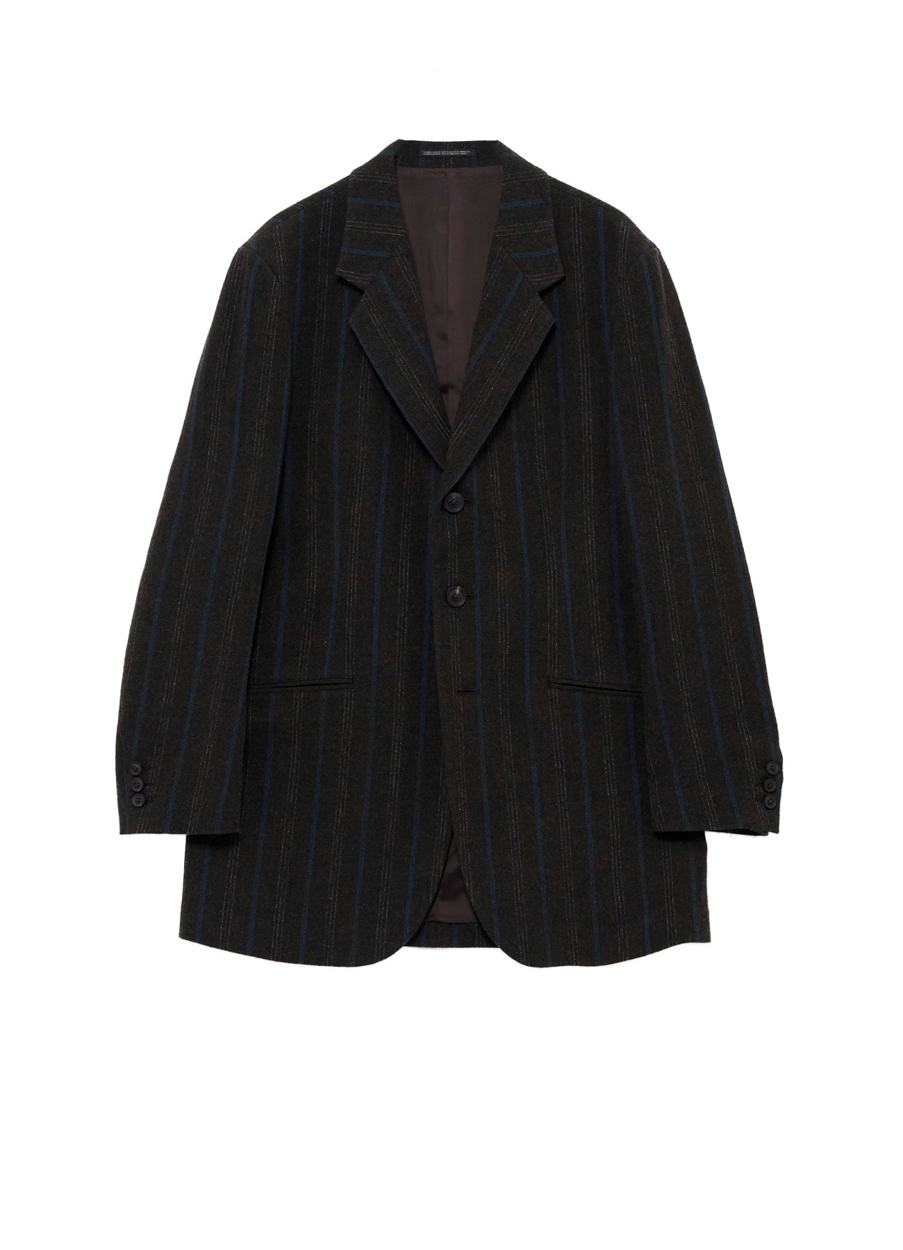 SPUN COLOR STRIPE BR 3B DOUBLE WELT JACKET