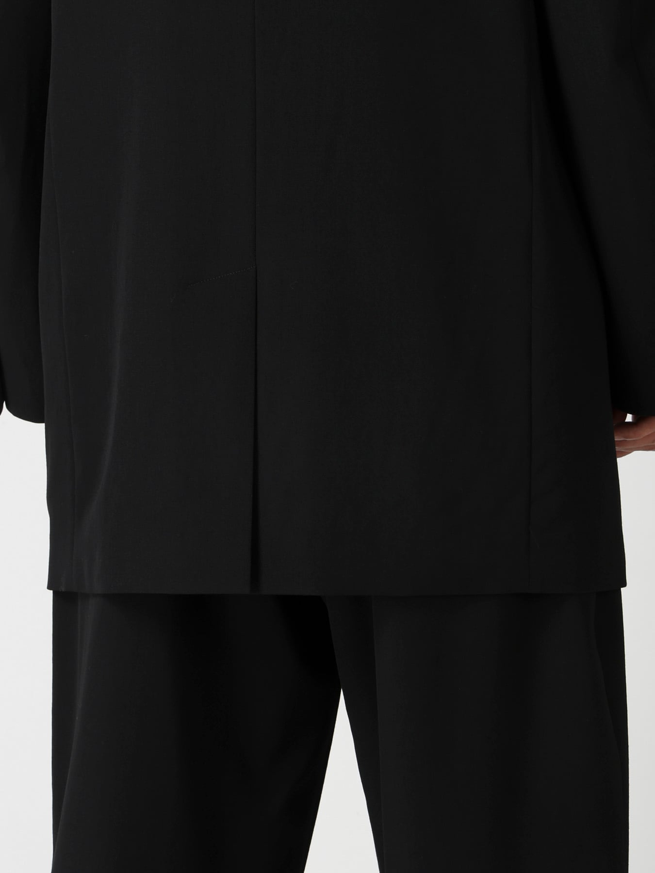WOOL GABARDINE 2BUTTONS FLAP JACKET