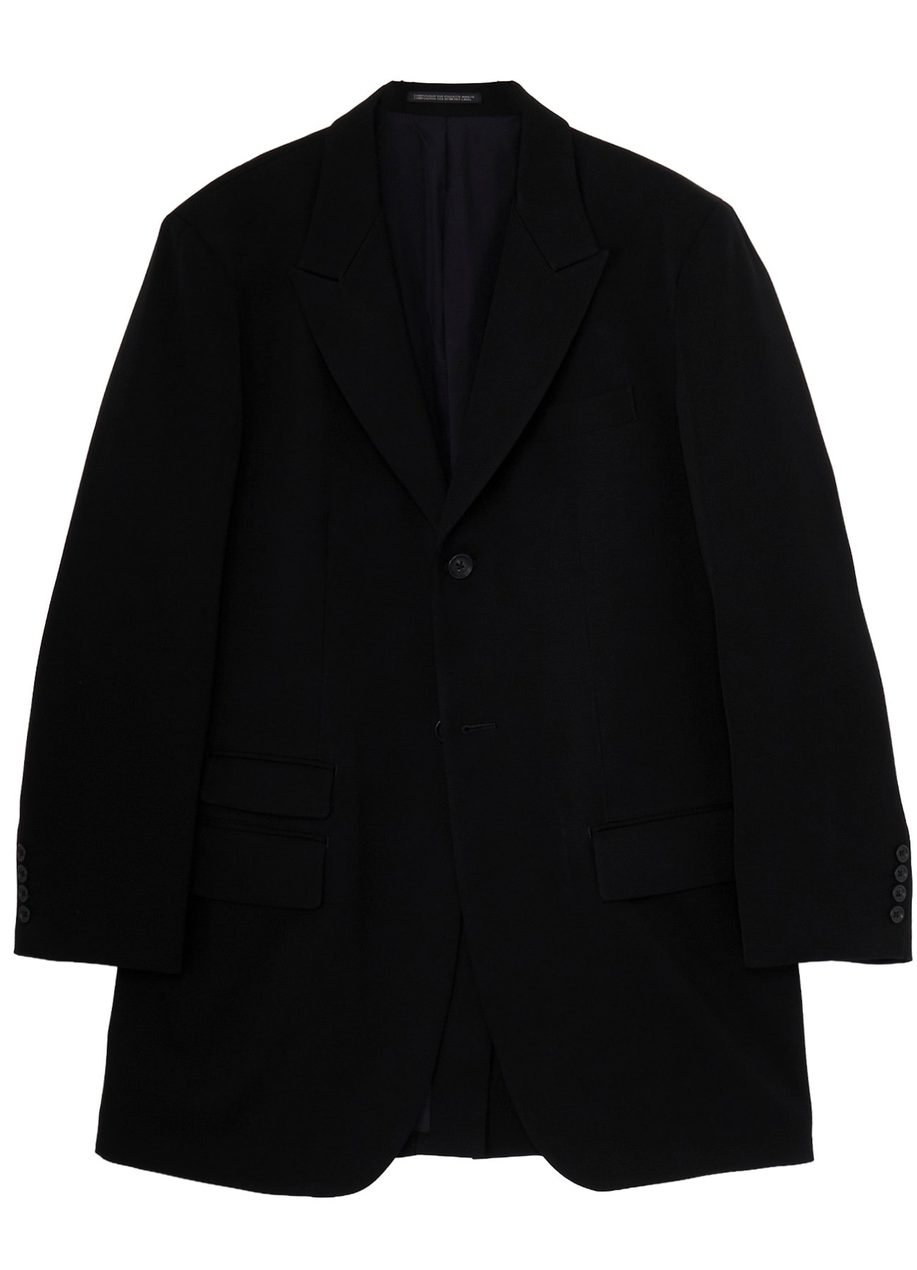 W TUXEDO 2BUTTONS FLAP JACKET