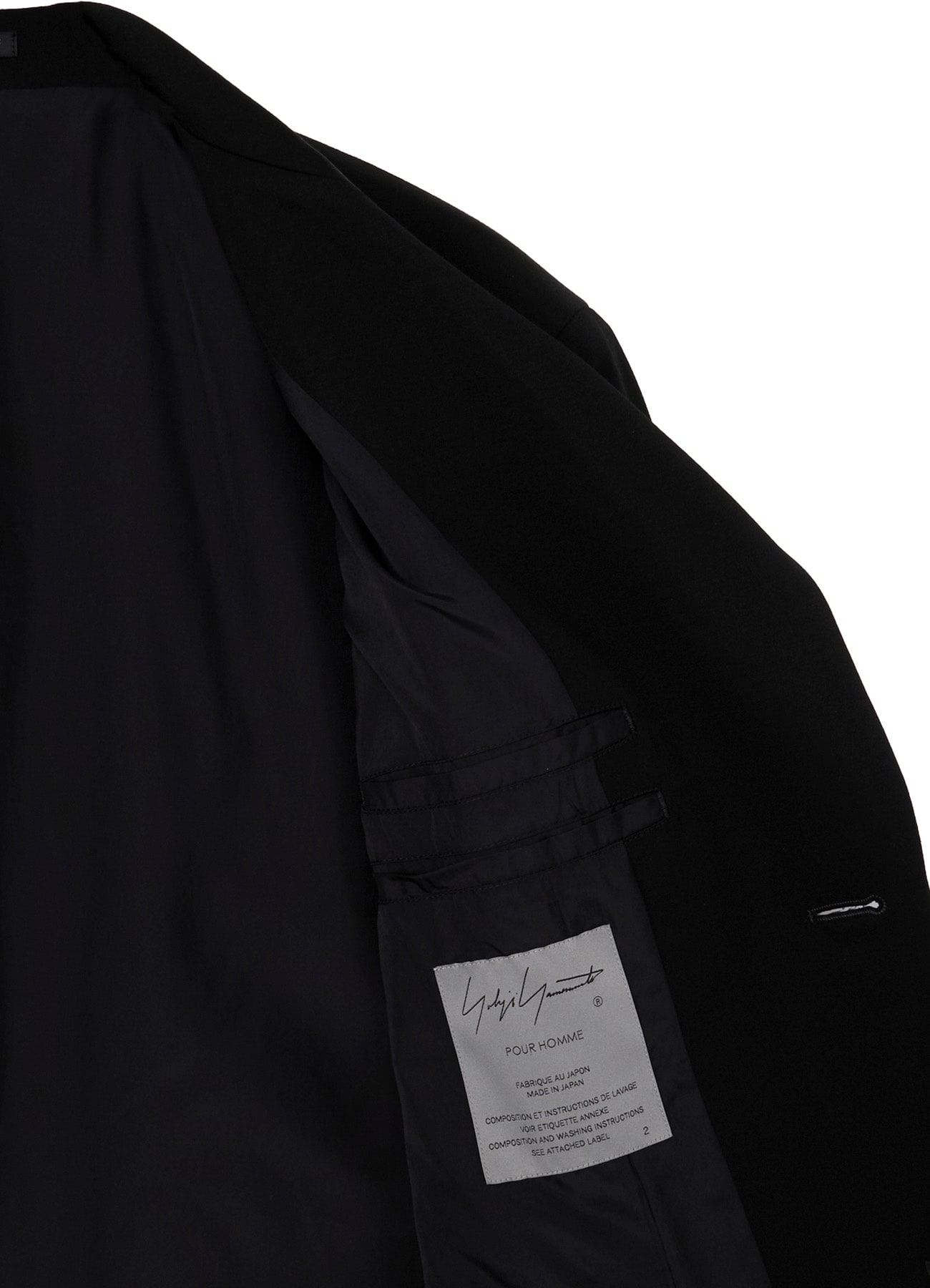 W TUXEDO 2BUTTONS FLAP JACKET