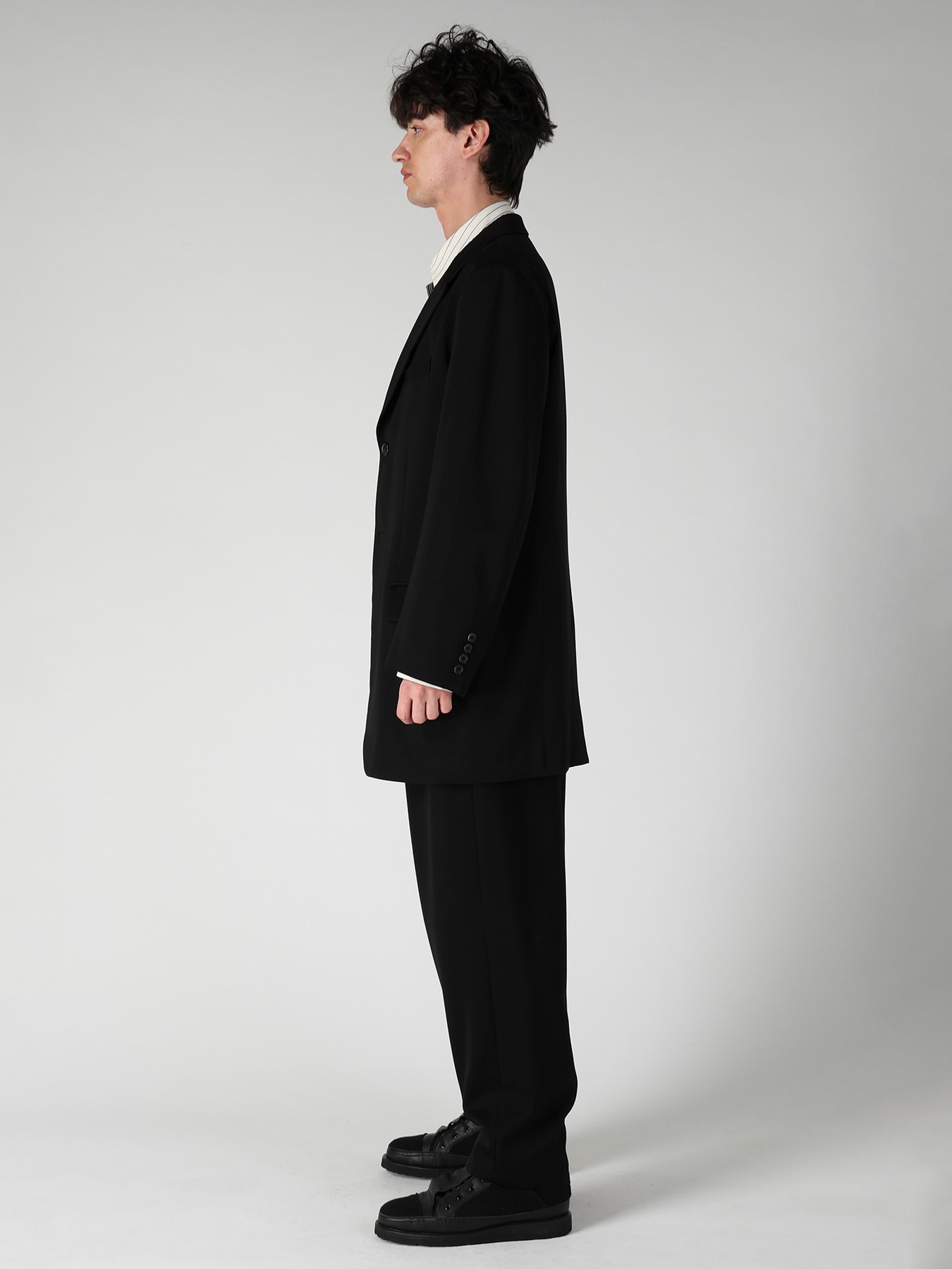 W TUXEDO 2BUTTONS FLAP JACKET