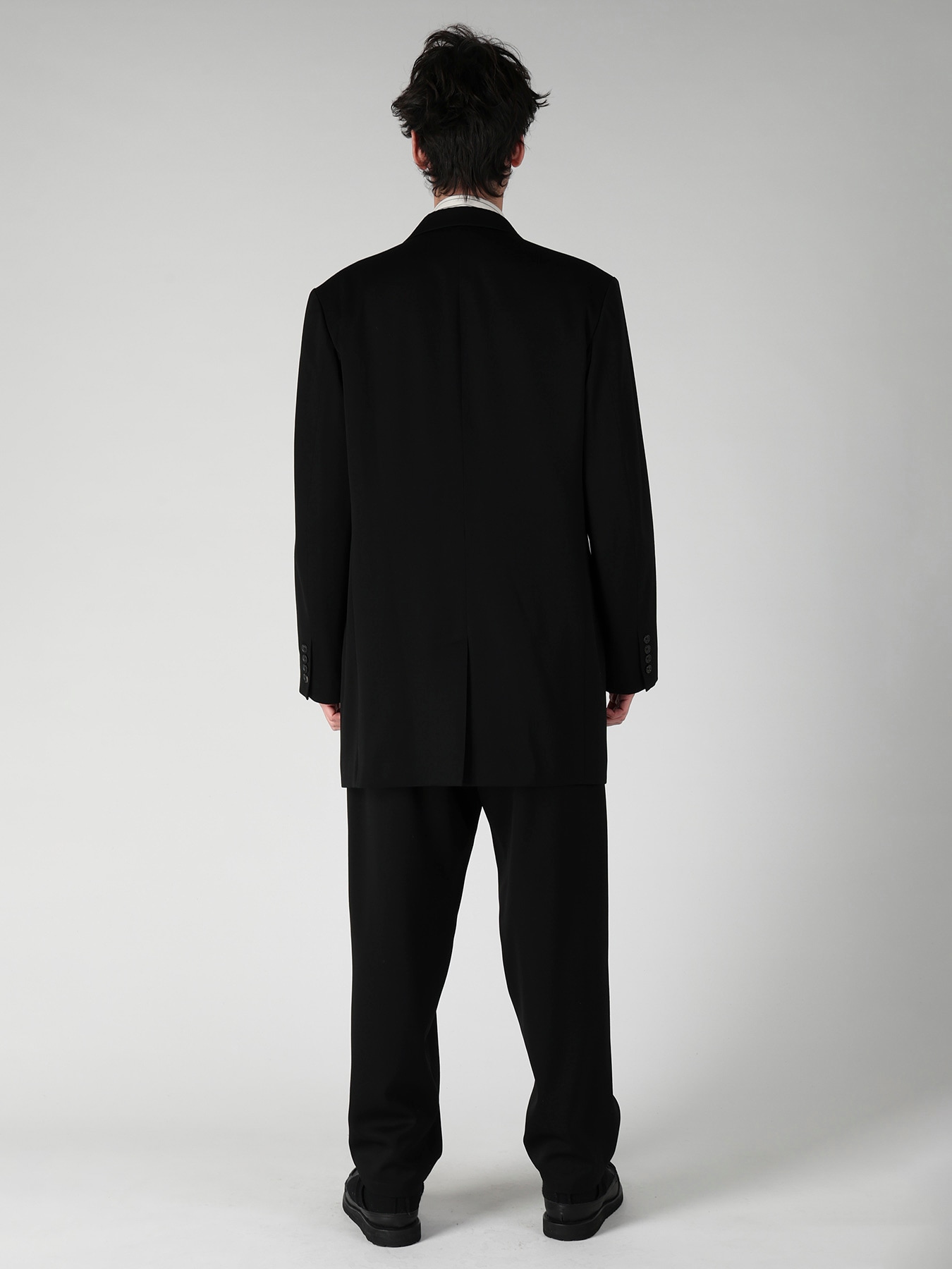 W TUXEDO 2BUTTONS FLAP JACKET