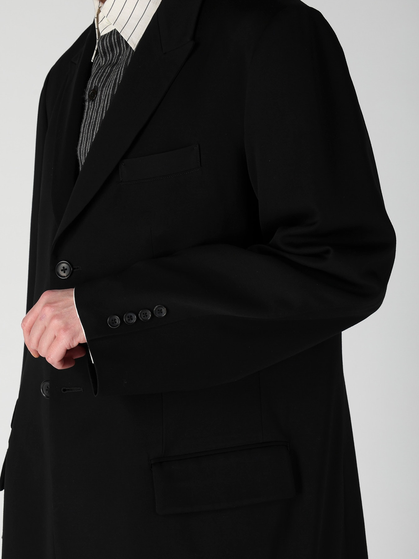 W TUXEDO 2BUTTONS FLAP JACKET