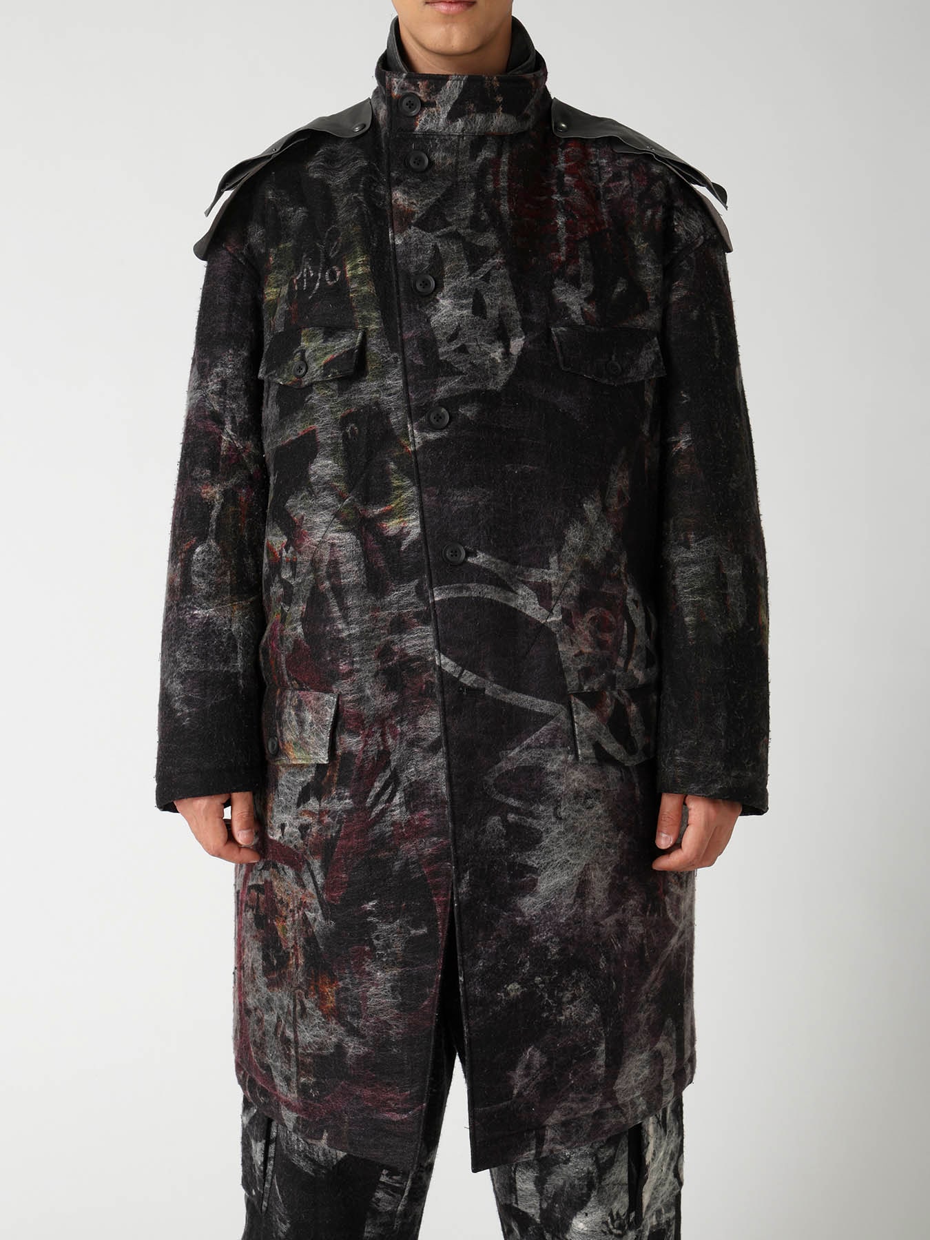 GRAFFITI KHAKI PADDED JACKET