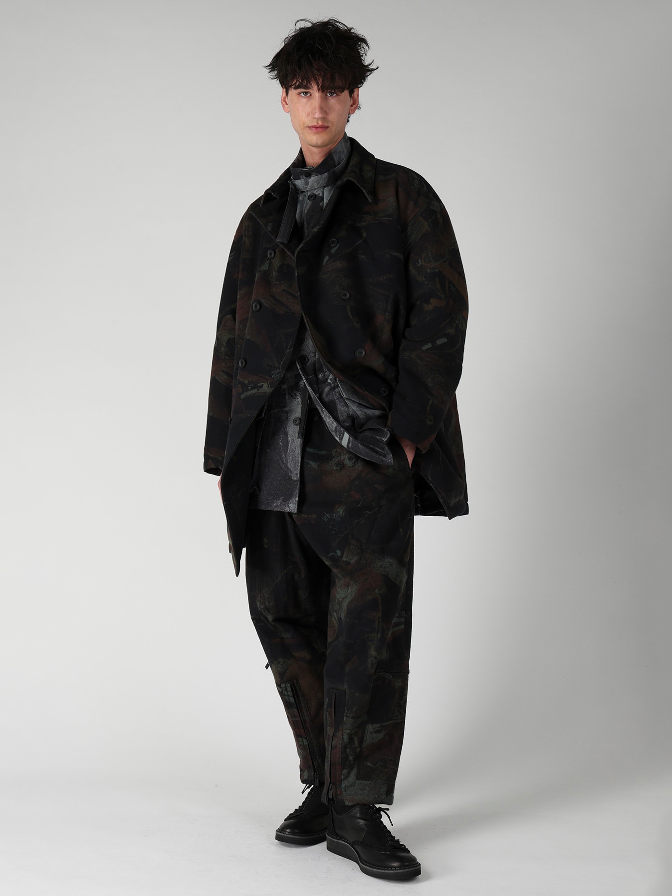 RUST SCRAP FLANNEL PADDED JACKET