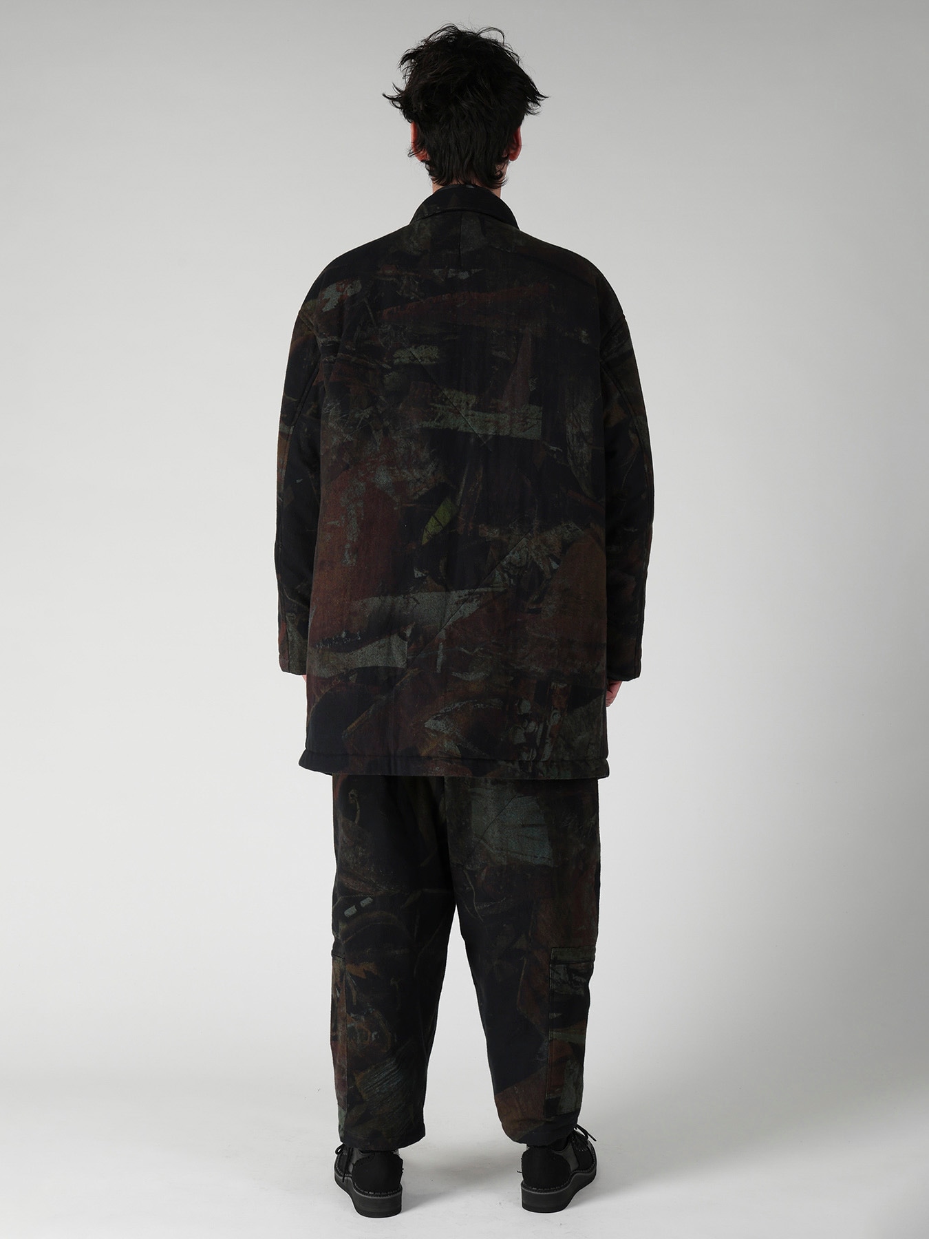 RUST SCRAP FLANNEL PADDED JACKET