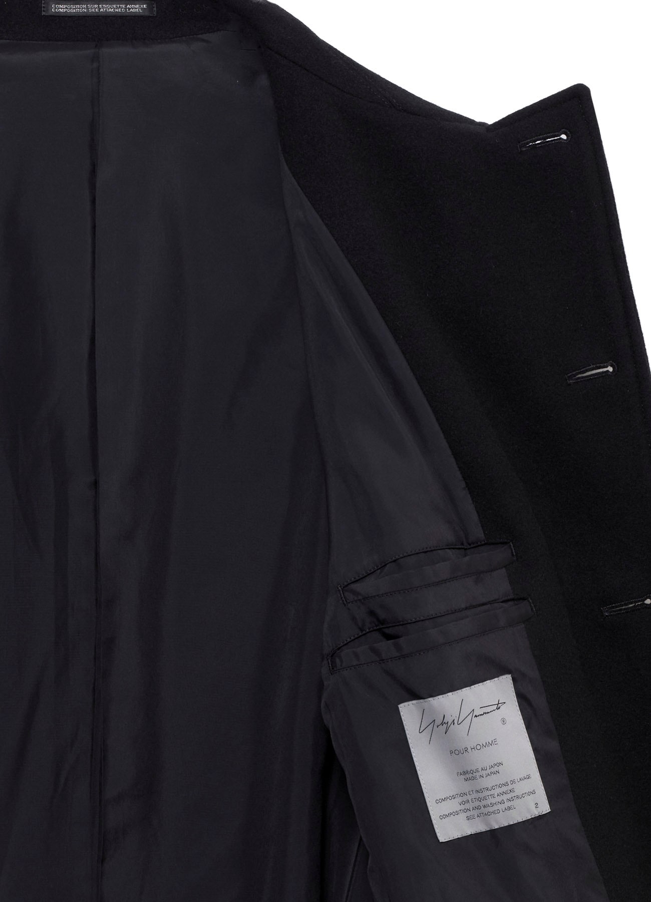 WOOL FLANNEL BELT DETAIL MILITARY 6B JACKET