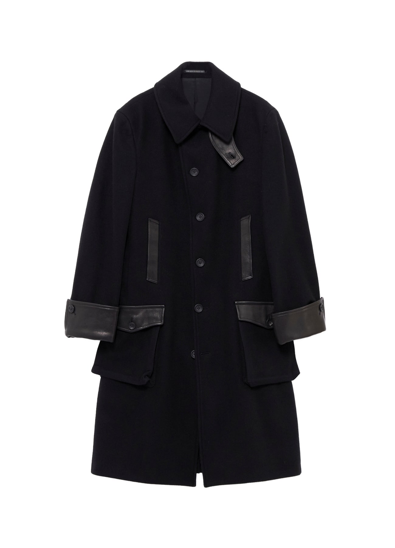 WOOL FLANNEL BELT DETAIL MILITARY 6B JACKET