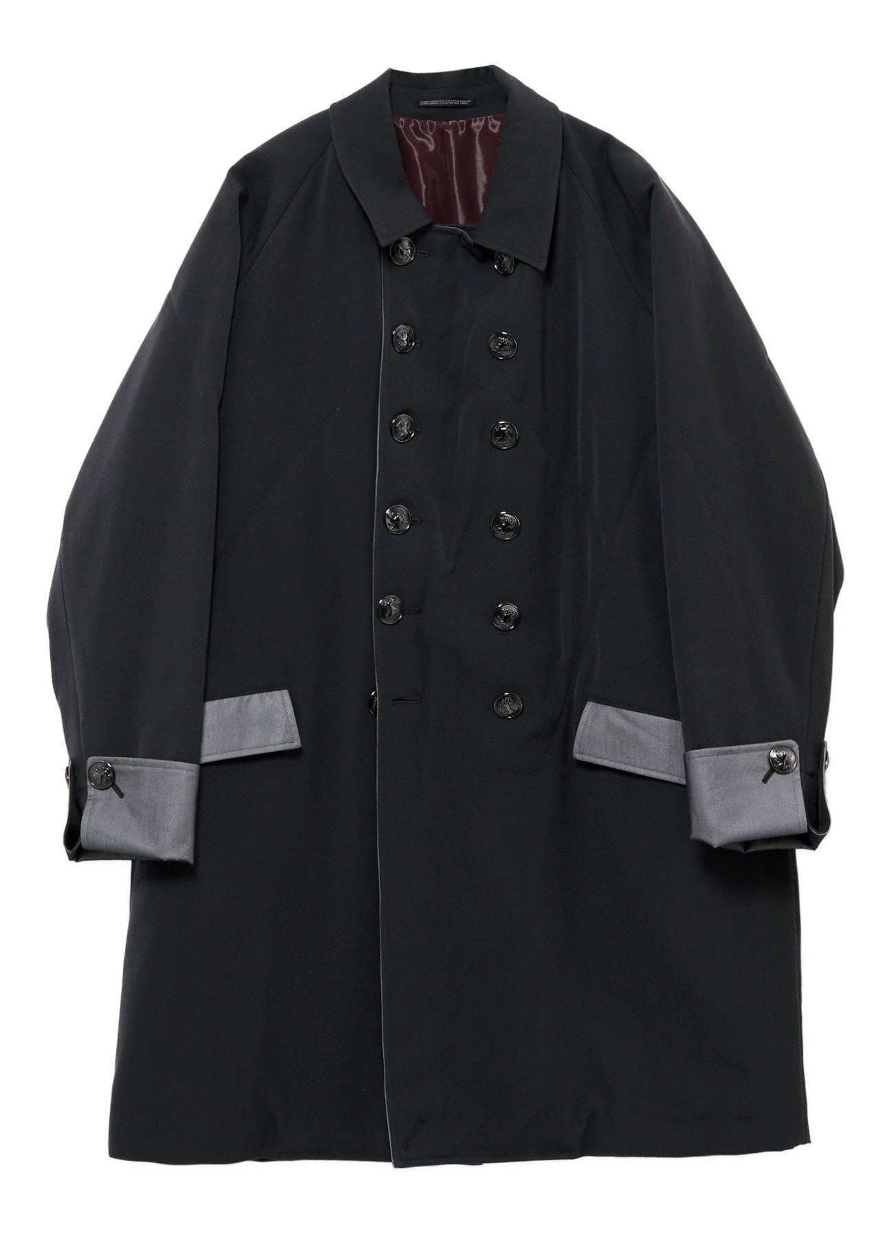 INK DYED ARMY GABARDINE PADDED NAPOLEON JACKET