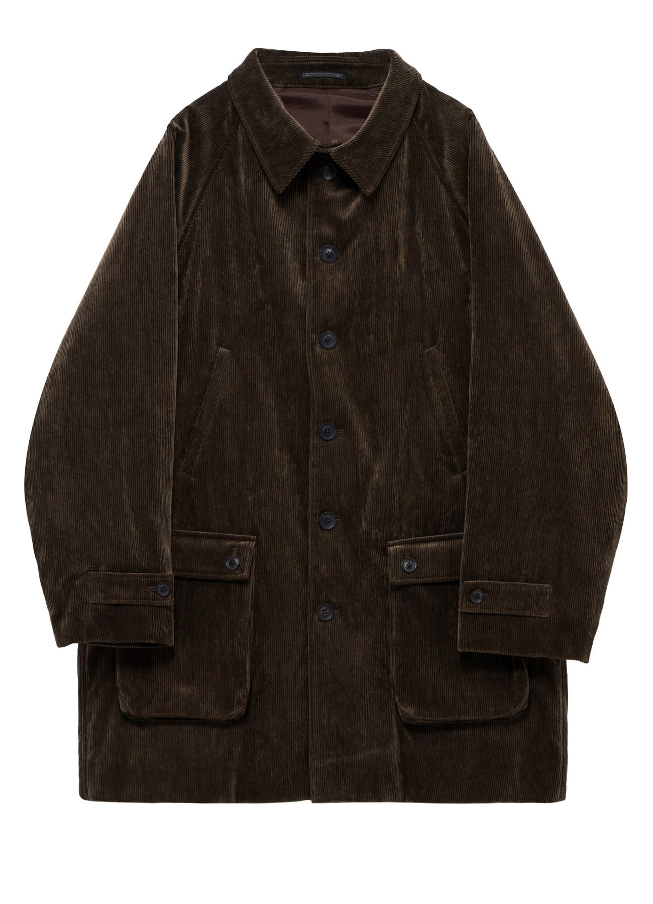C/RY CORDUROY INKED PADDED 6BUTTONS RAGLAN JACKET