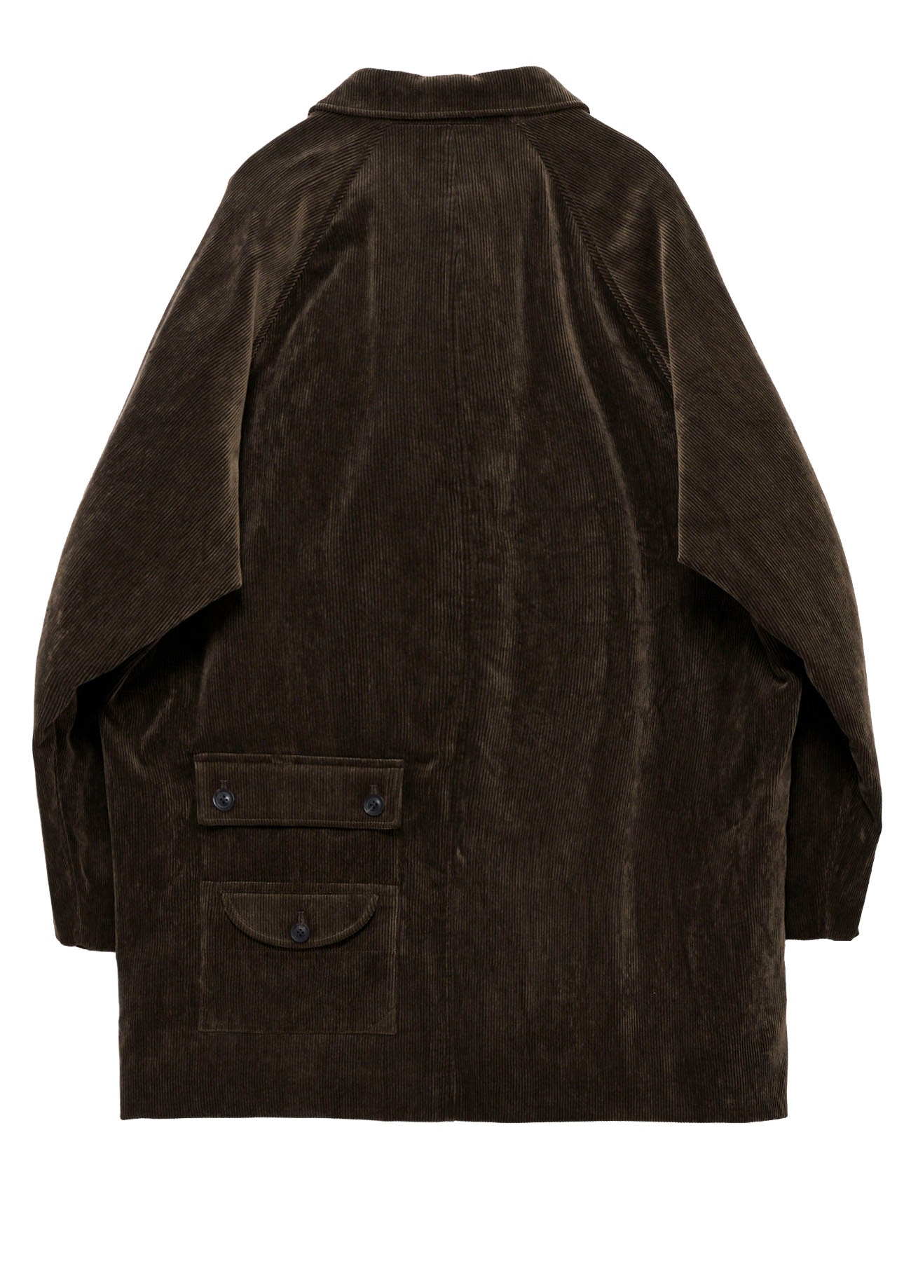 C/RY CORDUROY INKED PADDED 6BUTTONS RAGLAN JACKET