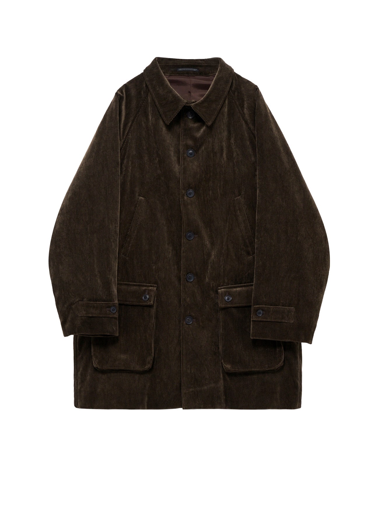 C/RY CORDUROY INKED PADDED 6BUTTONS RAGLAN JACKET