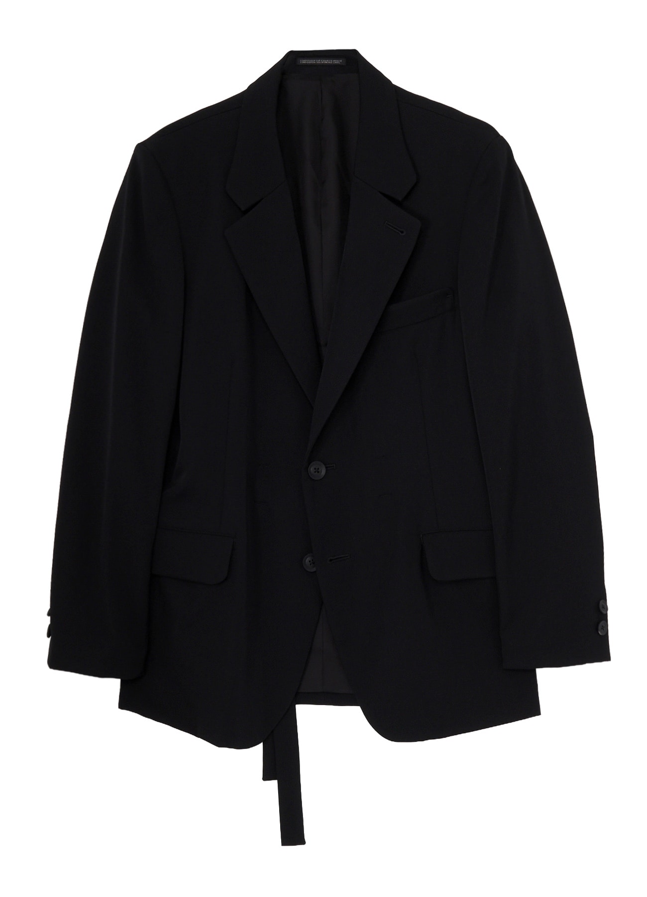 WOOL GABARDINE INNER BELT JACKET