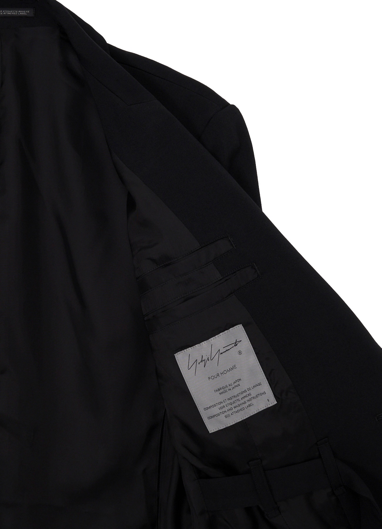 WOOL GABARDINE INNER BELT JACKET