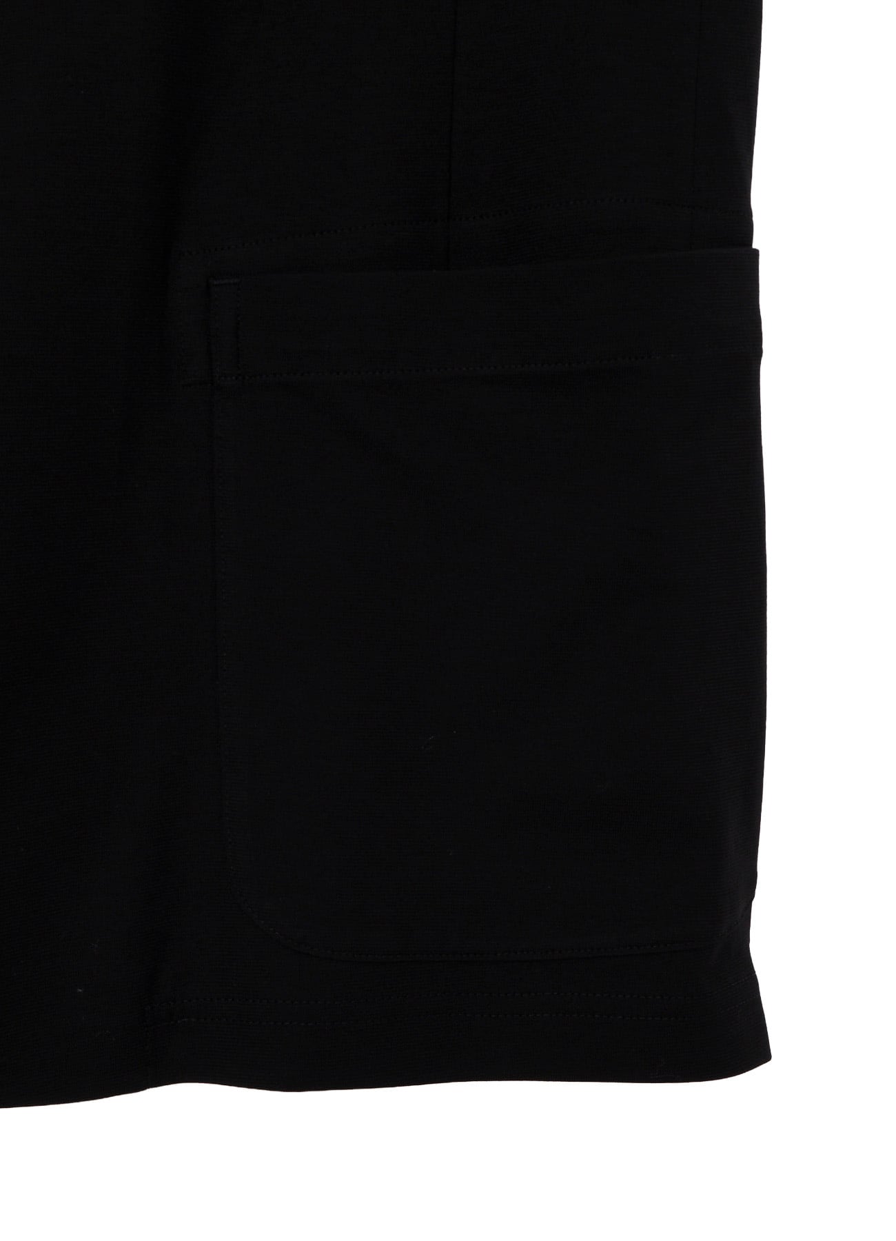 HIGH-TWISTED JERSEY COLLARLESS JACKET