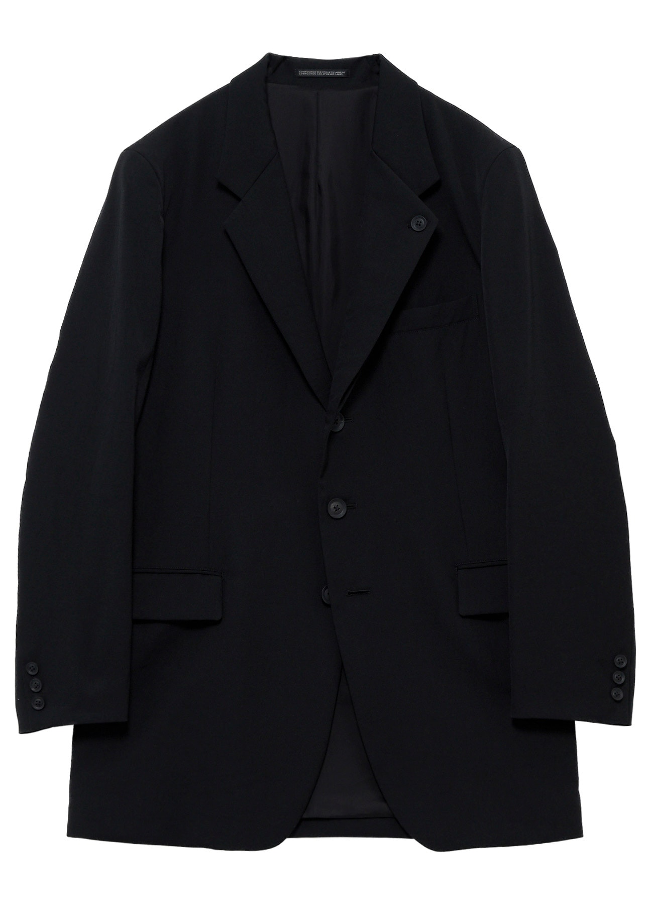 WOOL GABARDINE SKULL-PRINTED DISCHARGE JACKET