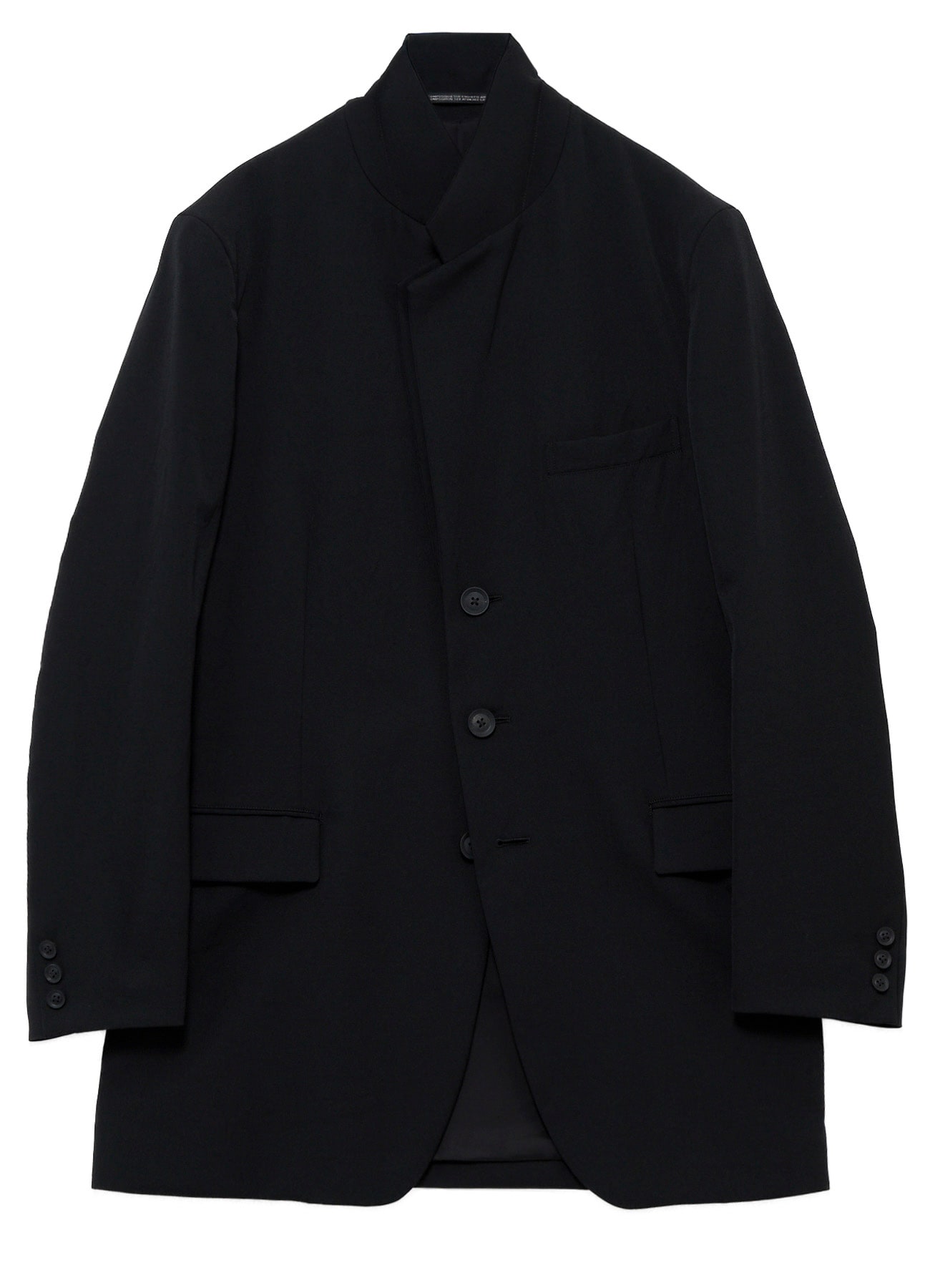 WOOL GABARDINE SKULL-PRINTED DISCHARGE JACKET